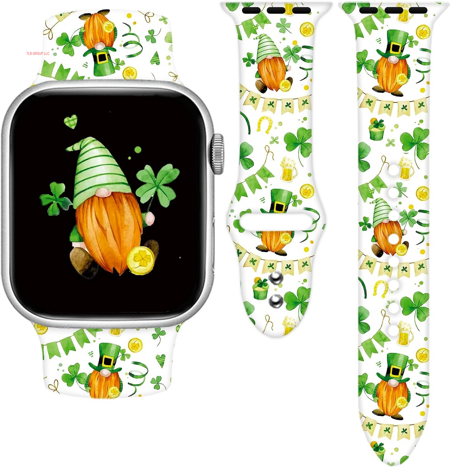 Holidays Watch Band Compatible with Apple Watch 38Mm 40Mm 41Mm 42Mm 44Mm 45Mm 49Mm for Women Men,Soft Silicone Replacement Sport Accessories Strap Replacement Wristband for Iwatch Series Ultra 9 8 7 6 5 4 3 2 1 SE