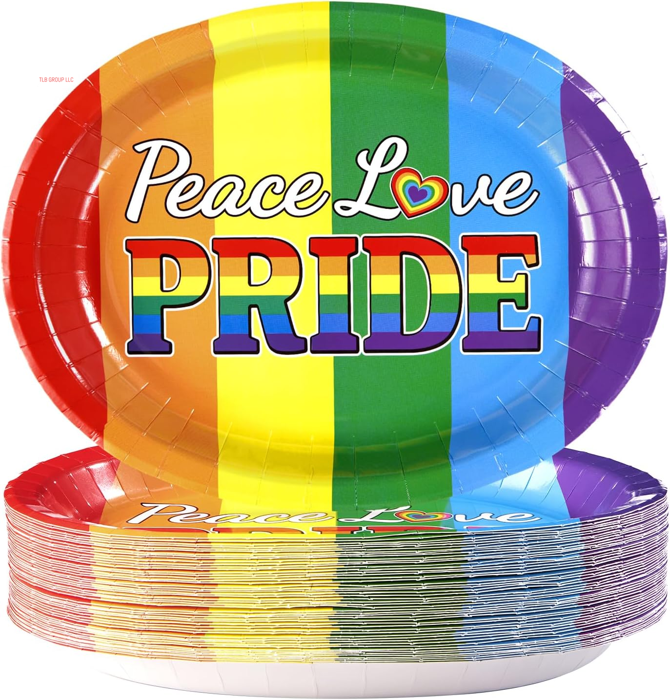 50Pcs Easter Oval Paper Plates 10" X 12" Large Disposable Heavy Duty Color Easter Buffalo Plaid Checkered Paper Platters Spring Rainbow Dessert Plates for Holiday Dinner Birthday Party Supplies