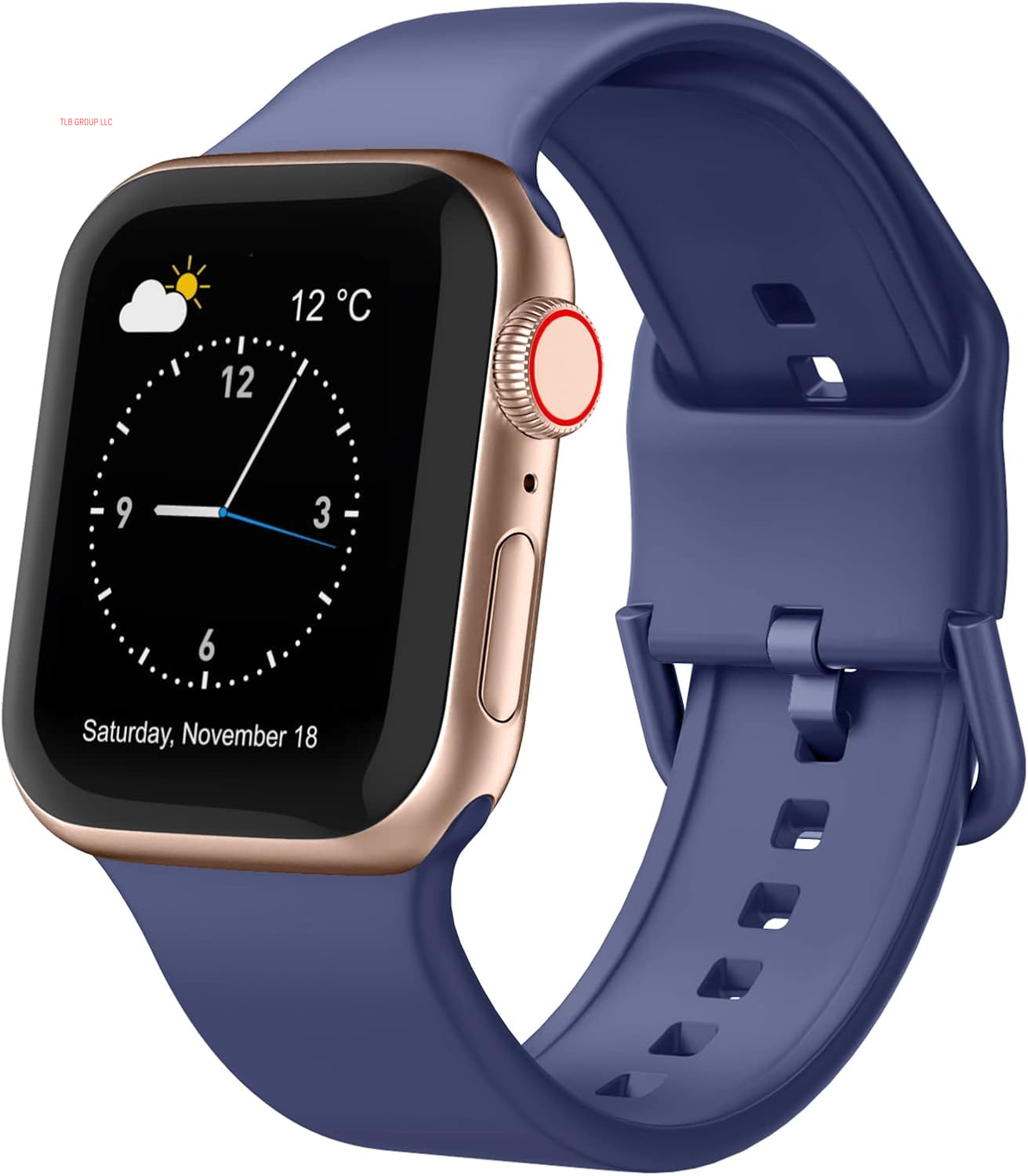 Sport Band Compatible with Apple Watch Bands 49Mm 46Mm 45Mm 44Mm 42Mm 41Mm 40Mm 38Mm, Soft Silicone Wristband Strap with Classic Clasp for Iwatch Series 10 9 Ultra SE 8 7 6 5 4 3 2 1 for Women Men