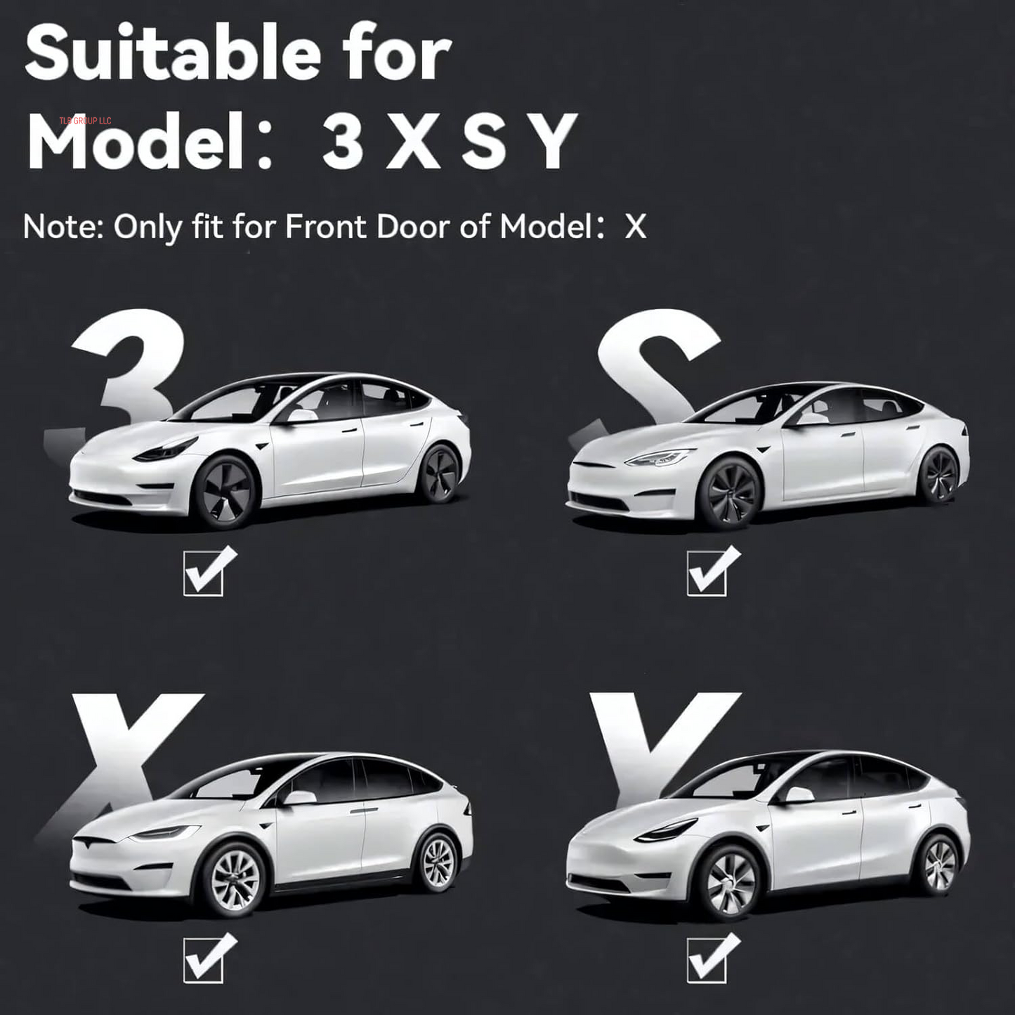 Puddle Light Compatible with Model 3 Y S X 2023 2024 2025 Accessories for Car Door LED Logo Projector Puddle Lights Ultra-Brights Step Welcome 3D Laser Ghost Shadow Light (2Pcs)