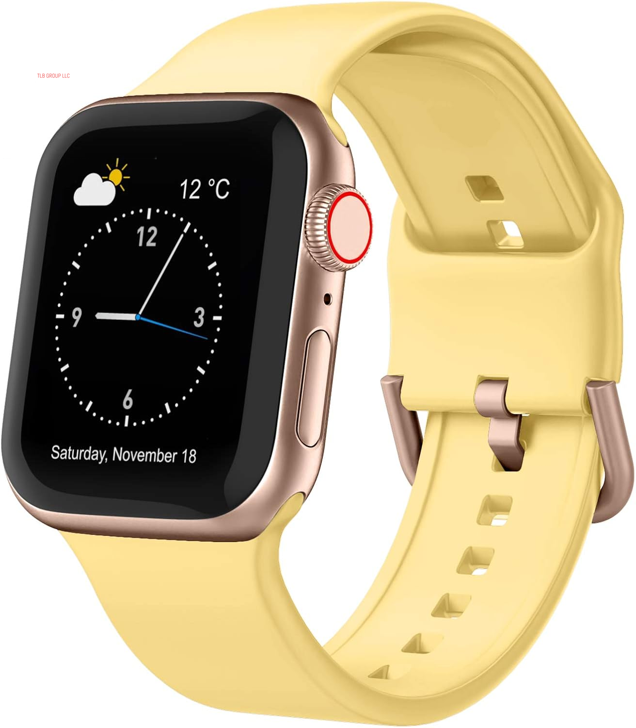 Sport Band Compatible with Apple Watch Bands 49Mm 46Mm 45Mm 44Mm 42Mm 41Mm 40Mm 38Mm, Soft Silicone Wristband Strap with Classic Clasp for Iwatch Series 10 9 Ultra SE 8 7 6 5 4 3 2 1 for Women Men