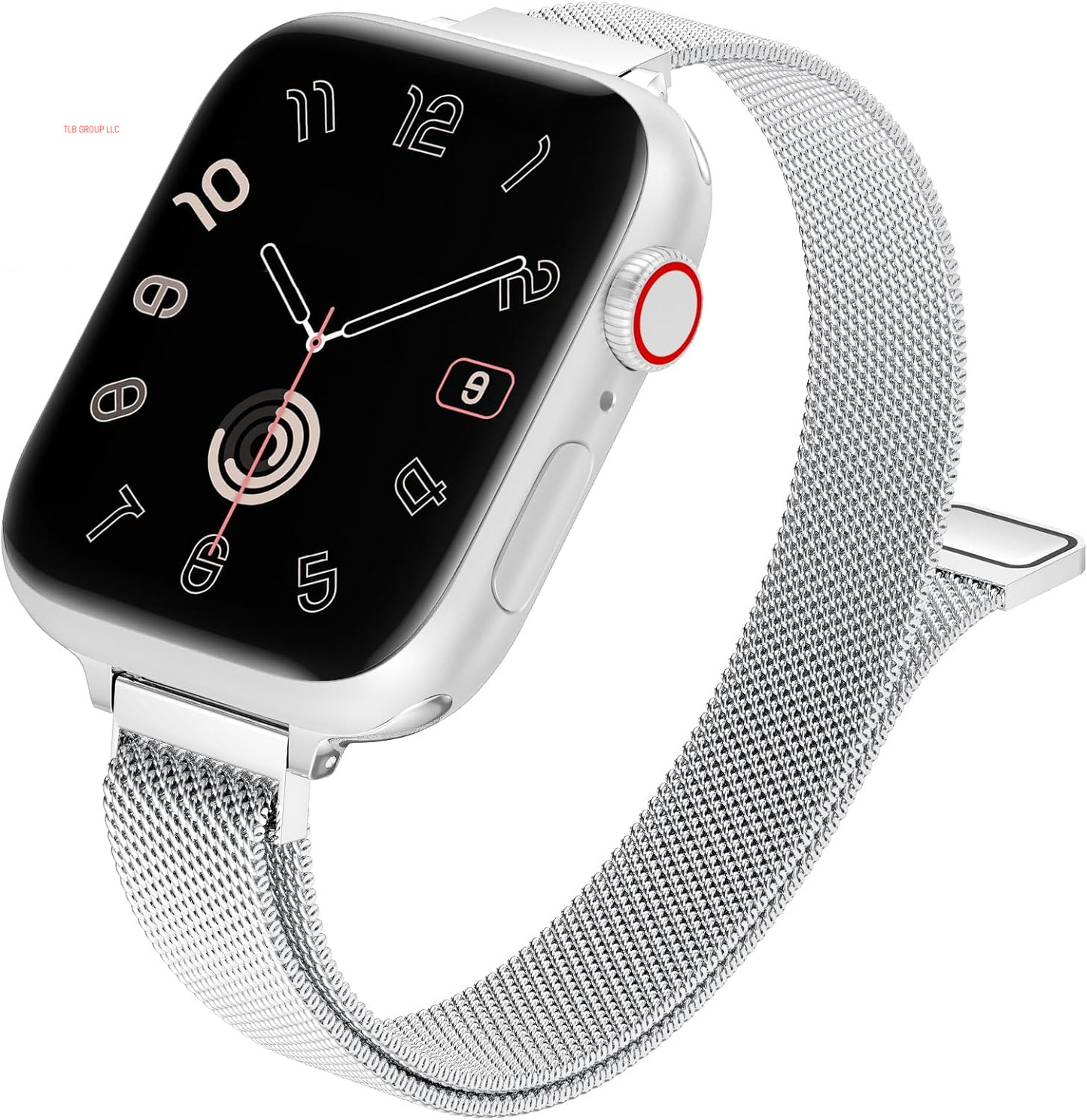 Slim Milanese Loop Compatible with Apple Watch Band for Women 40Mm 41Mm 38Mm 42Mm 44Mm 45Mm 46Mm, Stainless Steel Magnetic Mesh Strap Work on Iwatch Series10 9 8 7 6 5 4 3 2 1 SE
