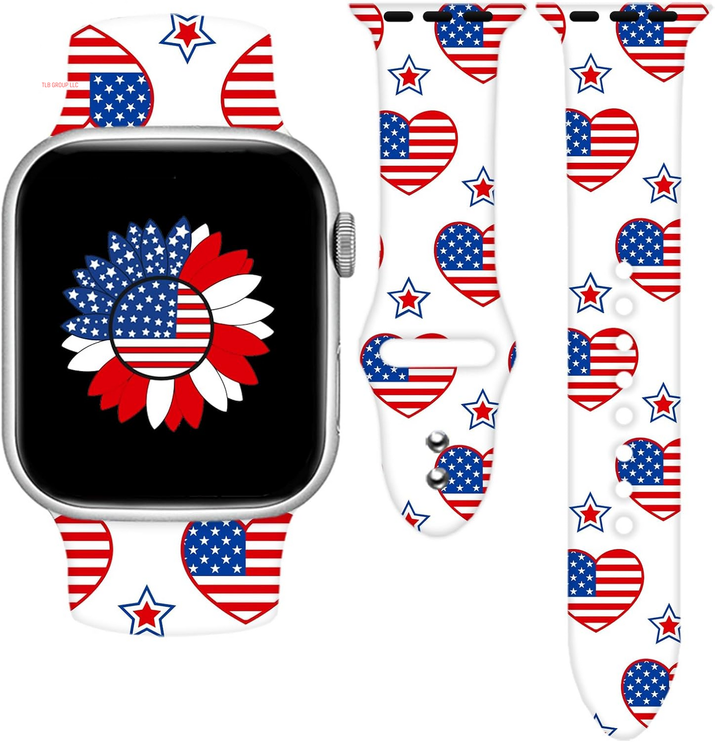 Holidays Watch Band Compatible with Apple Watch 38Mm 40Mm 41Mm 42Mm 44Mm 45Mm 49Mm for Women Men,Soft Silicone Replacement Sport Accessories Strap Replacement Wristband for Iwatch Series Ultra 9 8 7 6 5 4 3 2 1 SE