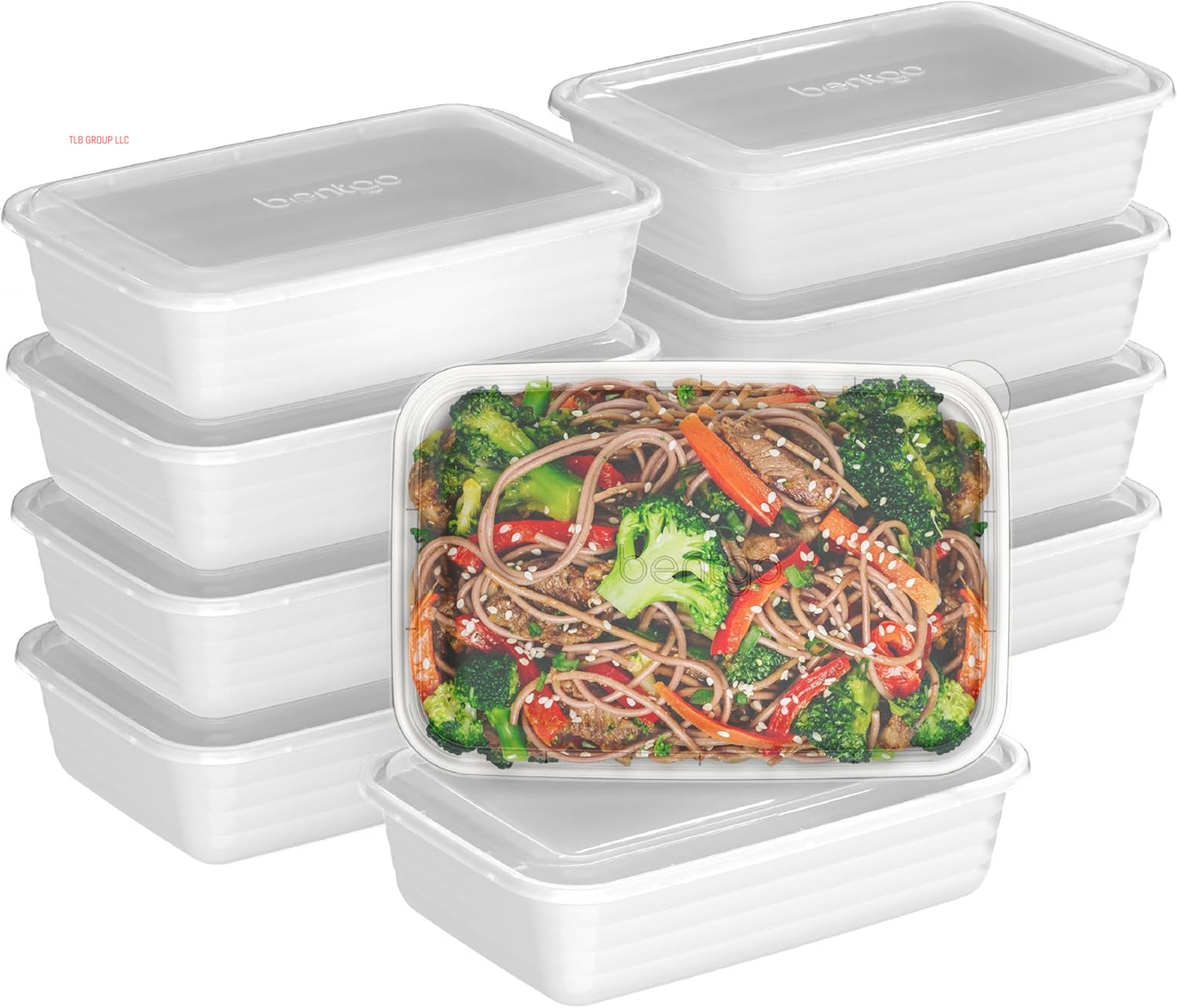 20-Piece Lightweight, Durable, Reusable Bpa-Free 1-Compartment Containers - Microwave, Freezer, Dishwasher Safe - Mint