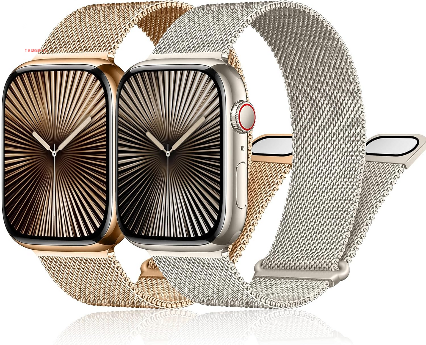 Magnetic Milanese Loop for Apple Watch Band 42Mm 46Mm 40Mm 41Mm 38Mm 44Mm 45Mm 49Mm Women Men,Magnet Stainless Steel Mesh Metal Strap for Iwatch Ultra/2 Series 10 9 8 7 6 5 4,Se/2Nd Generation