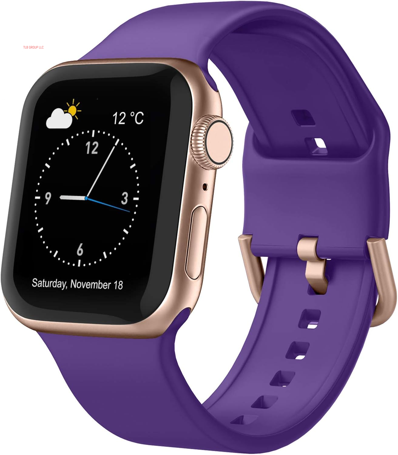 Sport Band Compatible with Apple Watch Bands 49Mm 46Mm 45Mm 44Mm 42Mm 41Mm 40Mm 38Mm, Soft Silicone Wristband Strap with Classic Clasp for Iwatch Series 10 9 Ultra SE 8 7 6 5 4 3 2 1 for Women Men