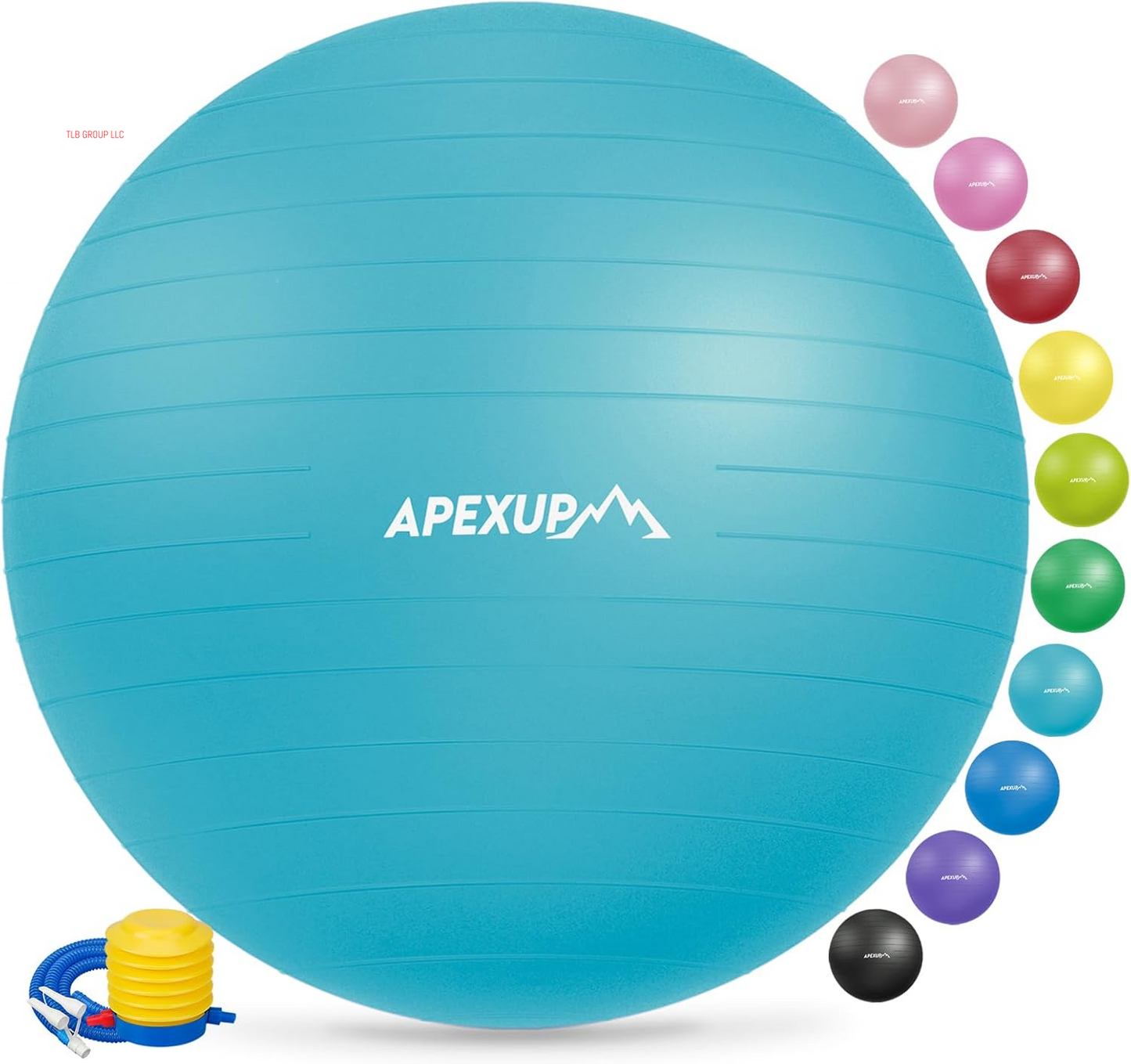 Yoga & Pilates Ball - anti Slip Heavy Duty Gym Ball for Fitness, Balance & Core Workout