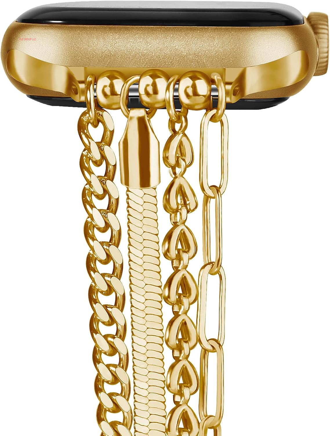 Bracelet Chain Compatible for Apple Watch Bands, Fashion Slim Jewelry Dressy Iwatch Band Women 38Mm 40Mm 41Mm 42Mm 44Mm 45Mm 46Mm 49Mm Series 10 9 8 7 SE 6 5 4 3 Series 2 1