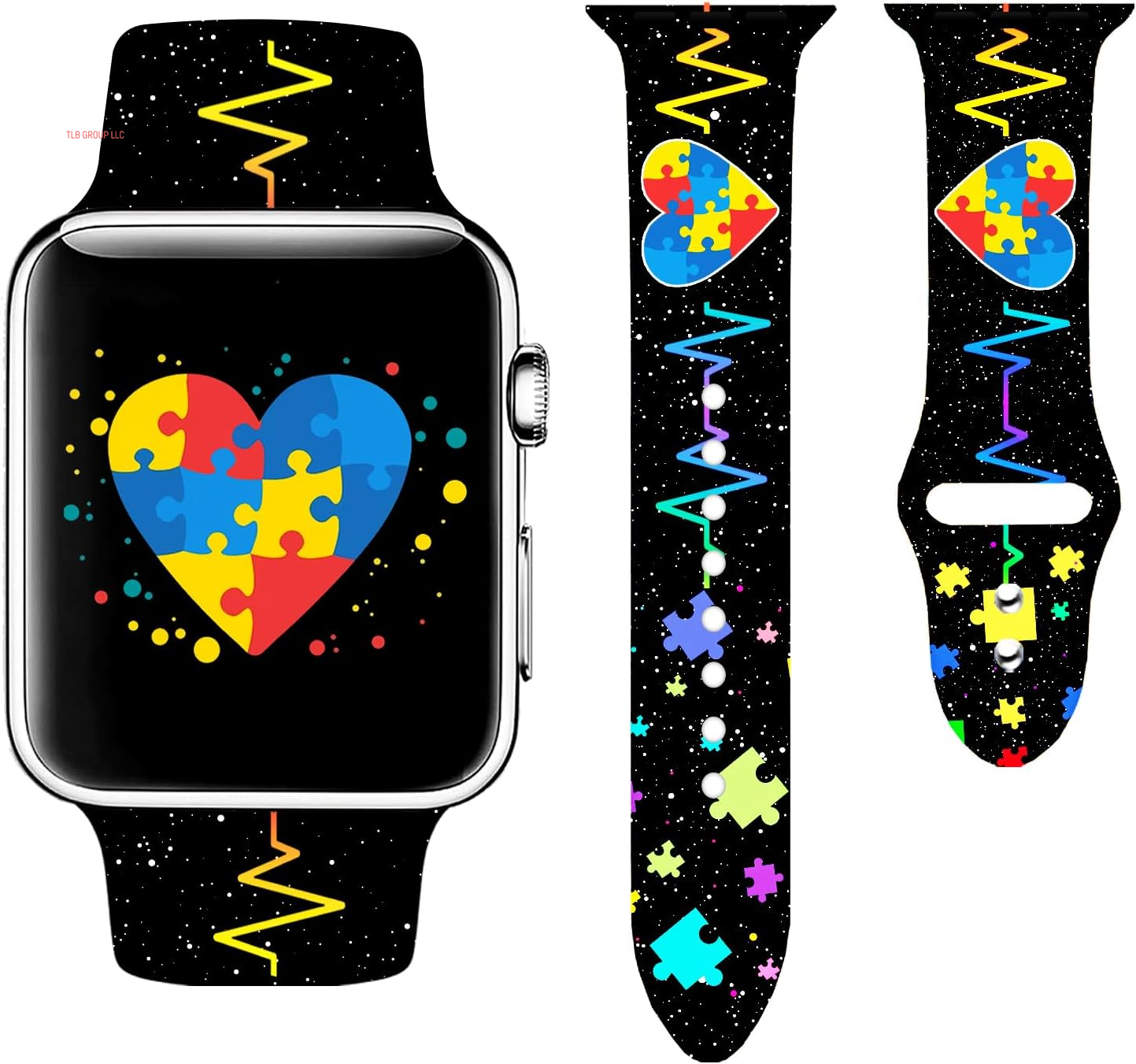 Holidays Watch Band Compatible with Apple Watch 38Mm 40Mm 41Mm 42Mm 44Mm 45Mm 49Mm for Women Men,Soft Silicone Replacement Sport Accessories Strap Replacement Wristband for Iwatch Series Ultra 9 8 7 6 5 4 3 2 1 SE