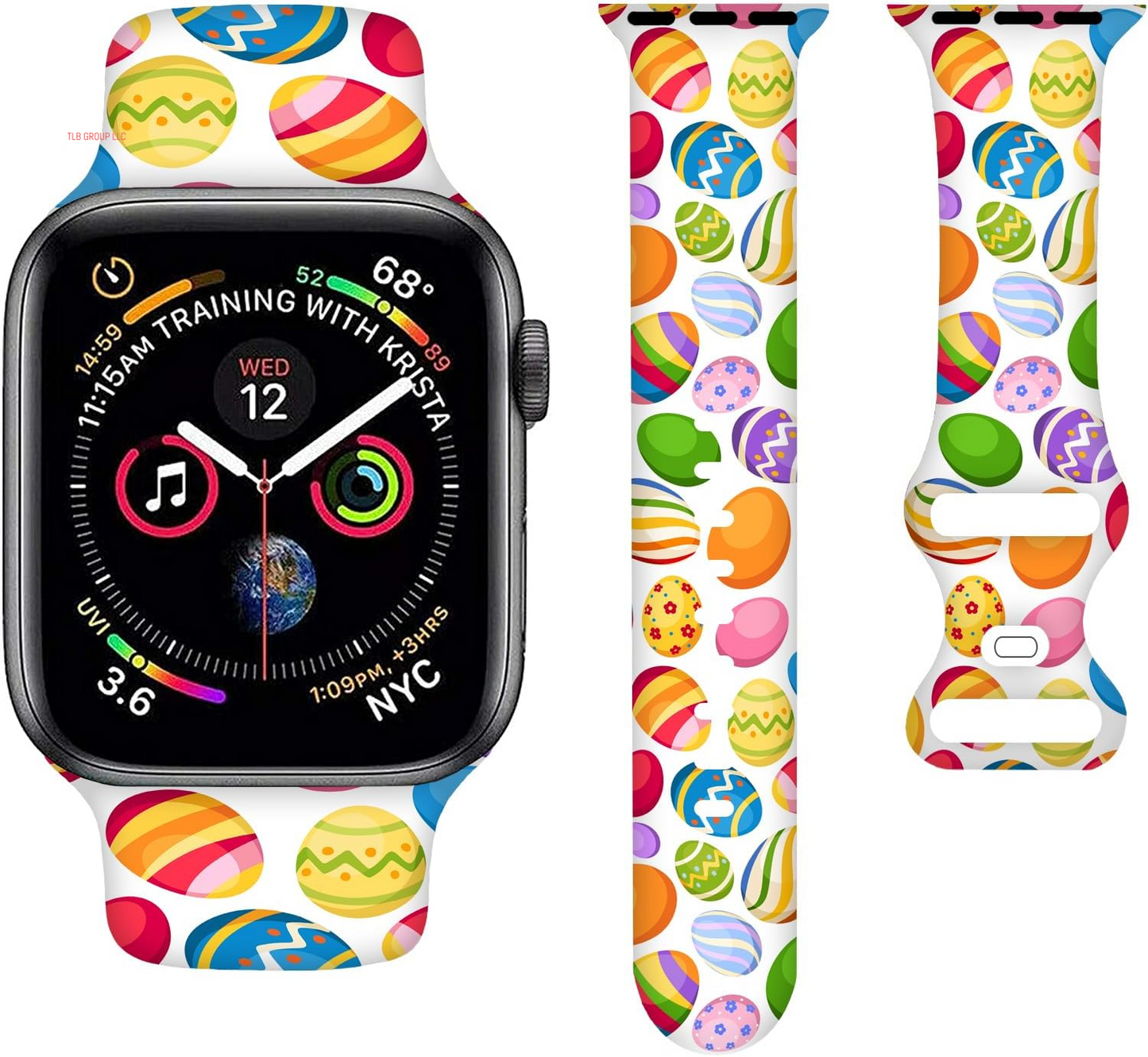 Cartoon Holiday Bands Compatible with Apple Watch Band 38MM 40MM 41MM 42MM 44MM 45MM 49MM, Silicone Strap Compatible with Iwatch Bands Ultra Series SE 9 8 7 6 5 4 3 2 1 for Women Men