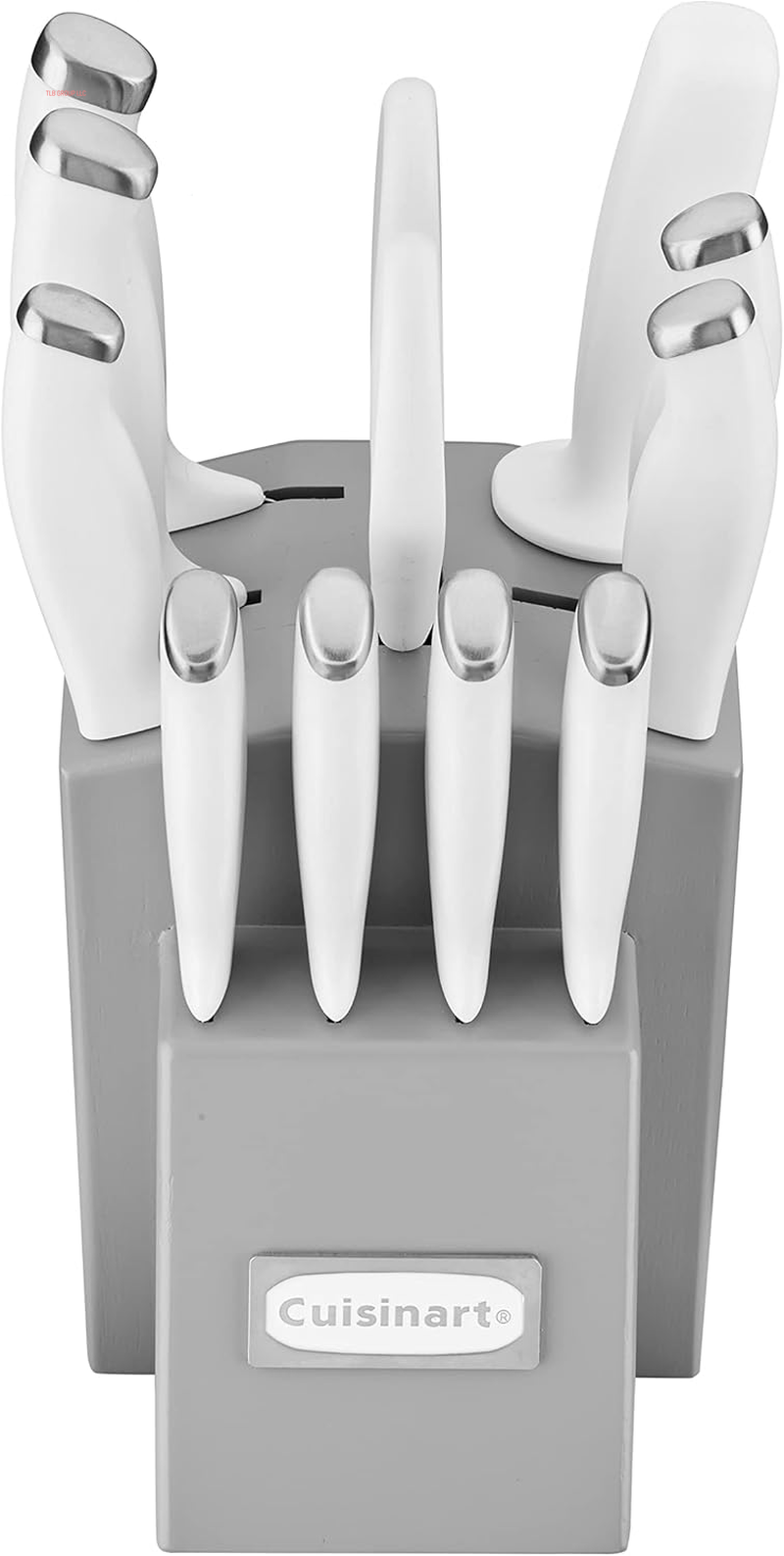 Block Knife Set, 12Pc Cutlery Knife Set with Steel Blades for Precise Cutting, Lightweight, Stainless Steel, Durable & Dishwasher Safe, C77SSW-12P