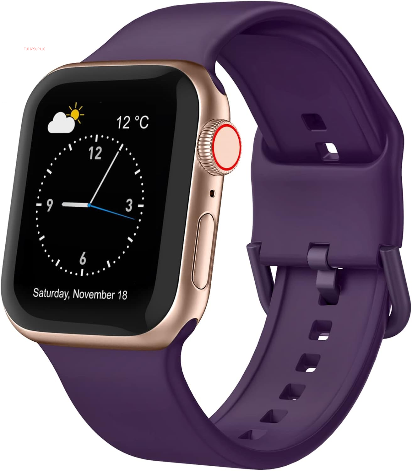 Sport Band Compatible with Apple Watch Bands 49Mm 46Mm 45Mm 44Mm 42Mm 41Mm 40Mm 38Mm, Soft Silicone Wristband Strap with Classic Clasp for Iwatch Series 10 9 Ultra SE 8 7 6 5 4 3 2 1 for Women Men
