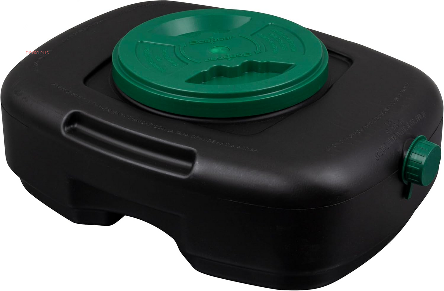 AM07029 7.3 Quart Oil Drain Pan with Lid, Filter Drain Screen, and Pour Spout for Automotive Fluids Including Engine Oil, Anti-Freeze, Transmission Fluid and More, 12" X 12-3/4" X 5.6"