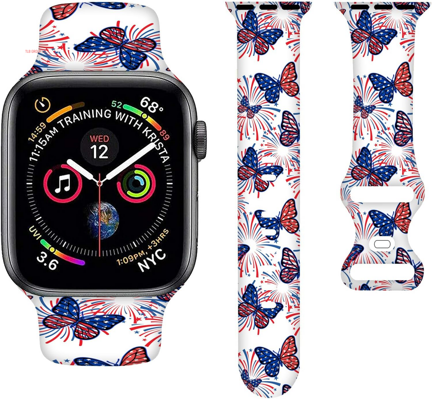 Sport Bands Compatible with Apple Watch Band 38MM 40MM 41MM 42MM 44MM 45MM 49MM, Silicone Strap Compatible with Iwatch Bands Ultra Series SE 9 8 7 6 5 4 3 2 1 for Women Men