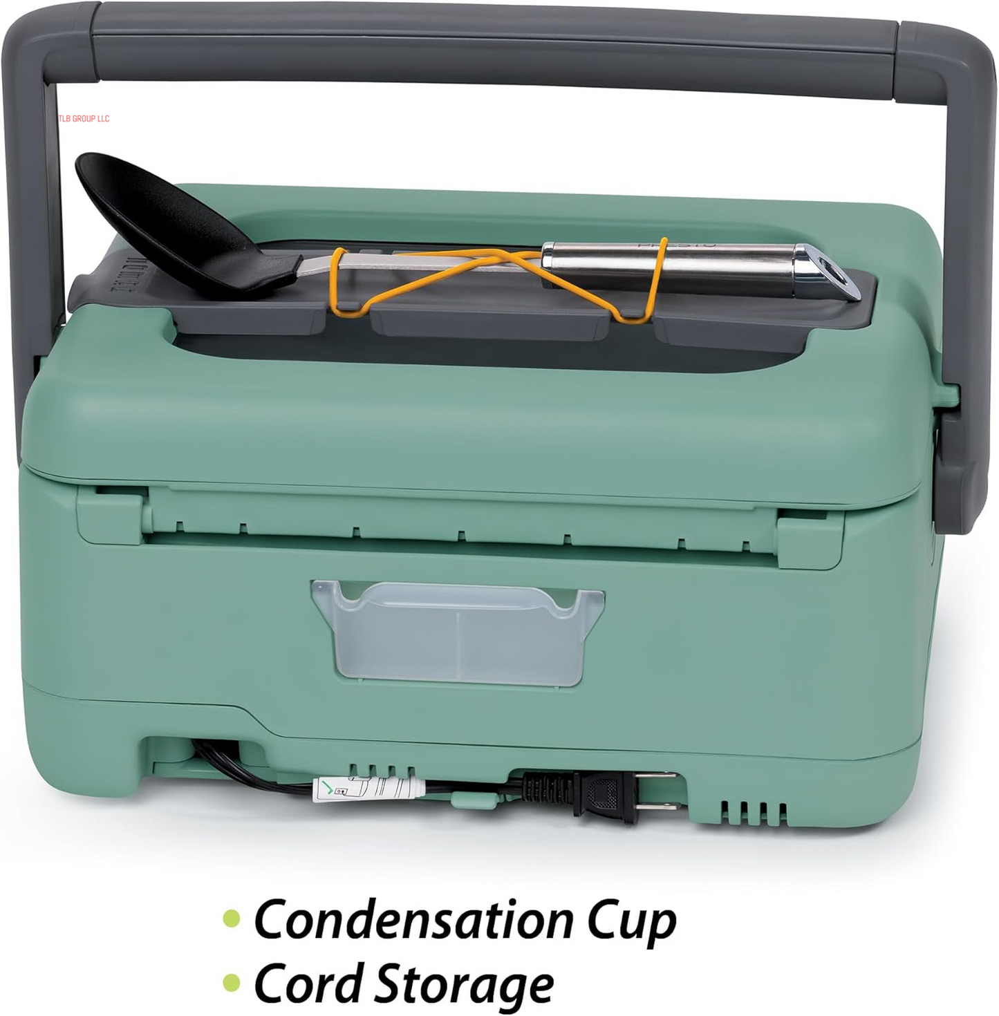 06016 6-Quart Nomad Traveling Slow Cooker, Locking Lid, Dry Erase Board, Green TRUCK DRIVER