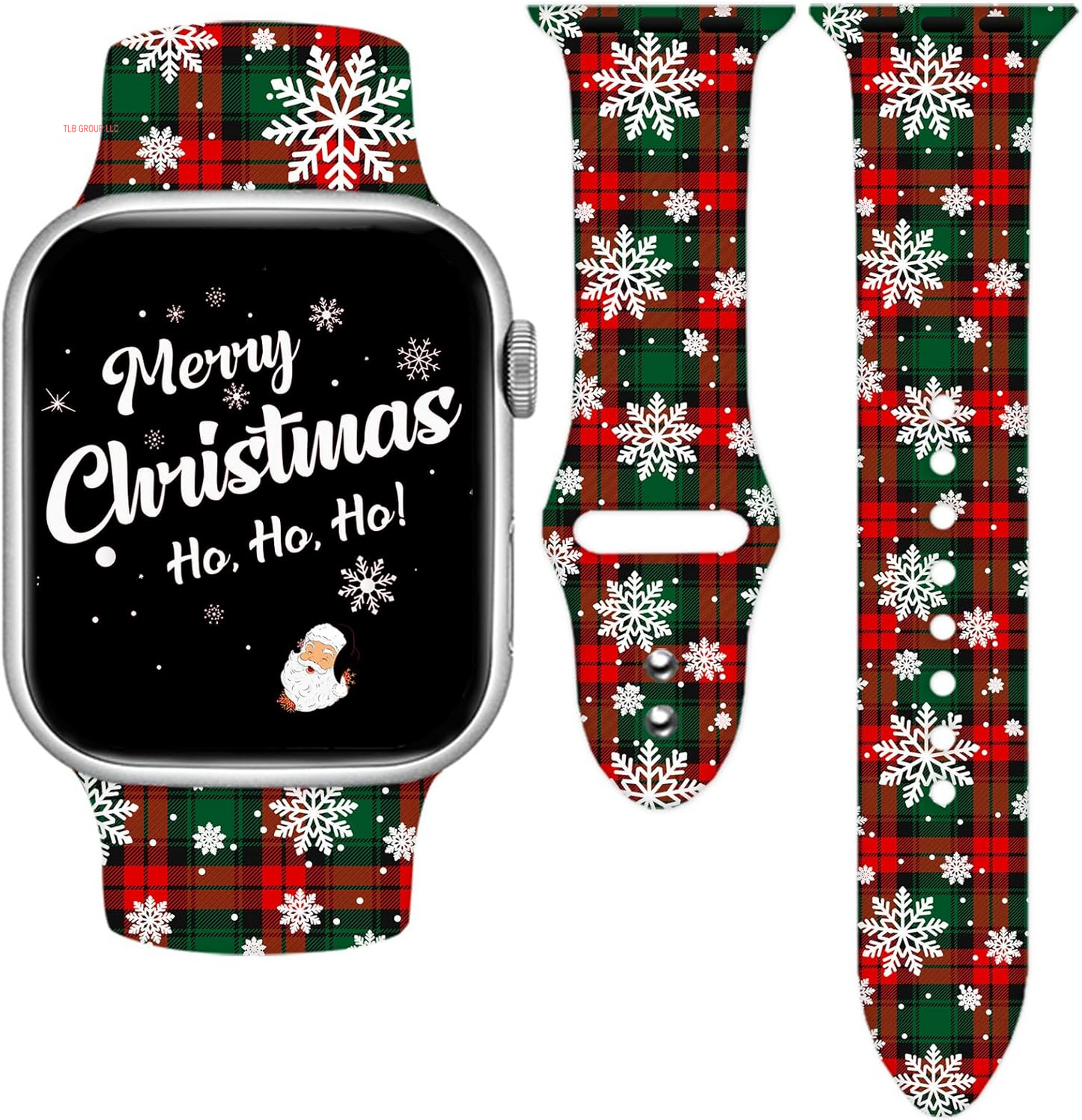 Holidays Watch Band Compatible with Apple Watch 38Mm 40Mm 41Mm 42Mm 44Mm 45Mm 49Mm for Women Men,Soft Silicone Replacement Sport Accessories Strap Replacement Wristband for Iwatch Series Ultra 9 8 7 6 5 4 3 2 1 SE