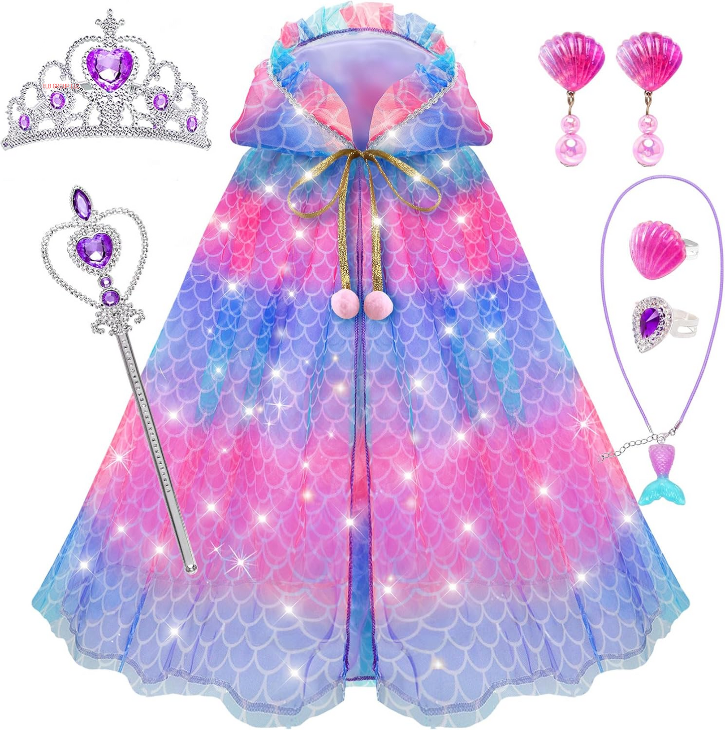 Toddler Toys for Girls,Princess Dresses for Girls Toys for 3 4 5 6 7 8 9 Year Old Girls,Princess Dress up Clothes