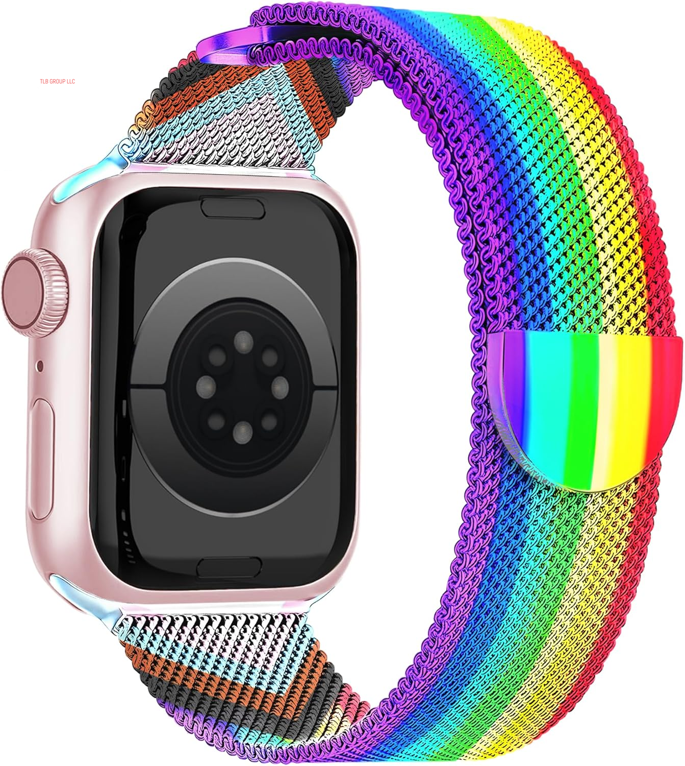 Magnetic Pride Apple Watch Bands for Women Men 41Mm 42Mm 44Mm 45Mm 46Mm 49Mm 38Mm 40Mm, Milanese Loop Strap Rainbow Apple Watch Band for Iwatch Series 10 9 SE 8 7 6 5 4 Ultra 2 1-Innovative