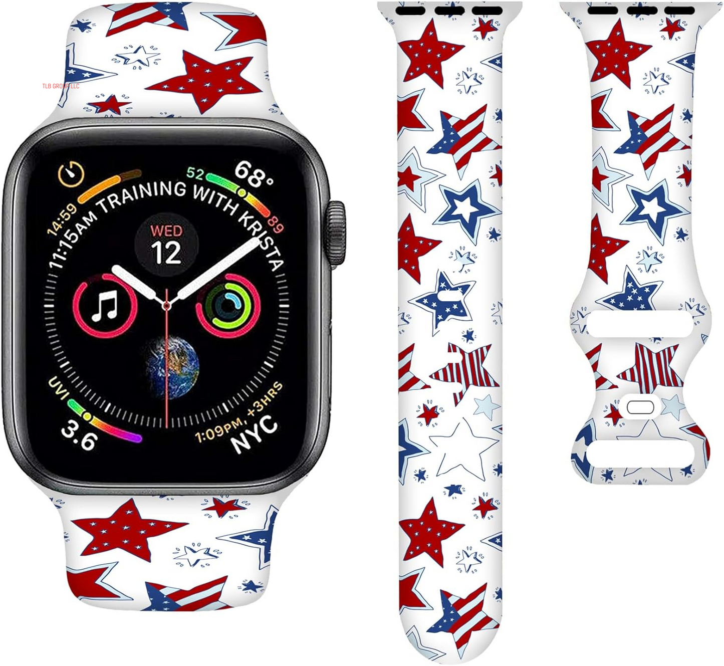 Sport Bands Compatible with Apple Watch Band 38MM 40MM 41MM 42MM 44MM 45MM 49MM, Silicone Strap Compatible with Iwatch Bands Ultra Series SE 9 8 7 6 5 4 3 2 1 for Women Men