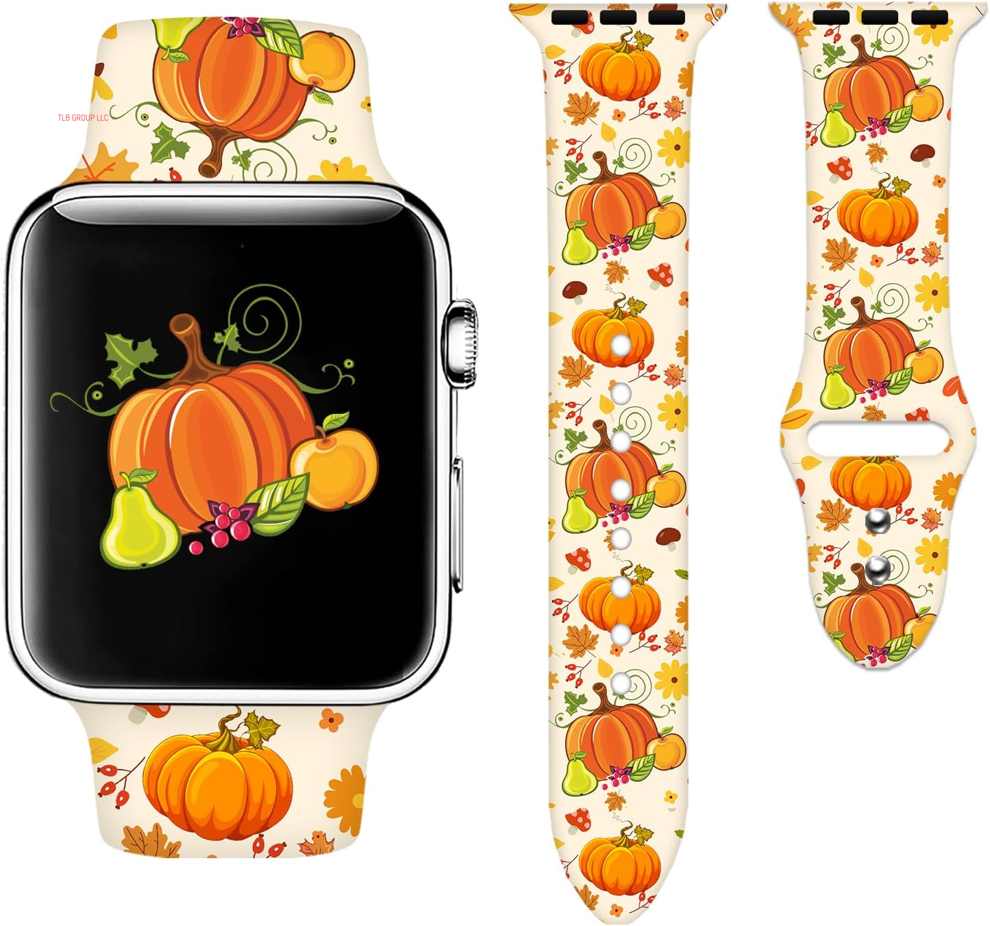 Holidays Watch Band Compatible with Apple Watch 38Mm 40Mm 41Mm 42Mm 44Mm 45Mm 49Mm for Women Men,Soft Silicone Replacement Sport Accessories Strap Replacement Wristband for Iwatch Series Ultra 9 8 7 6 5 4 3 2 1 SE