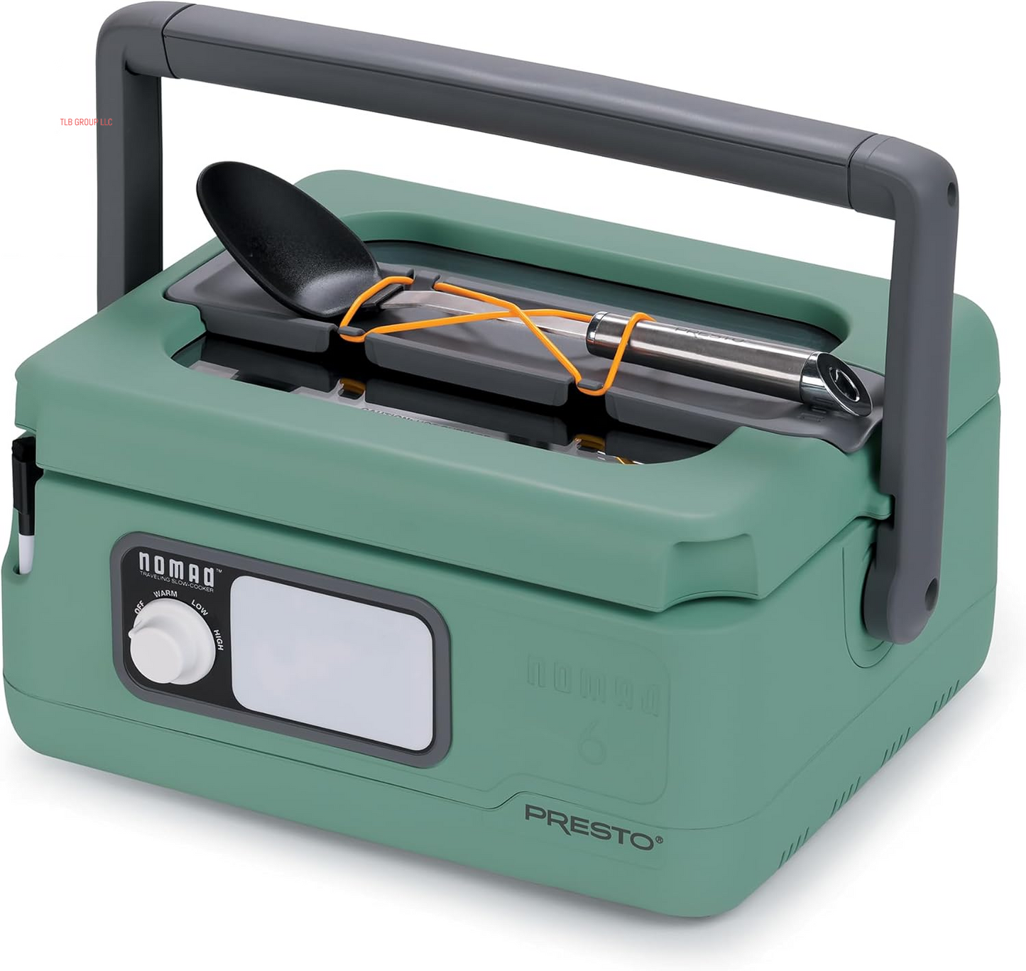 06016 6-Quart Nomad Traveling Slow Cooker, Locking Lid, Dry Erase Board, Green TRUCK DRIVER