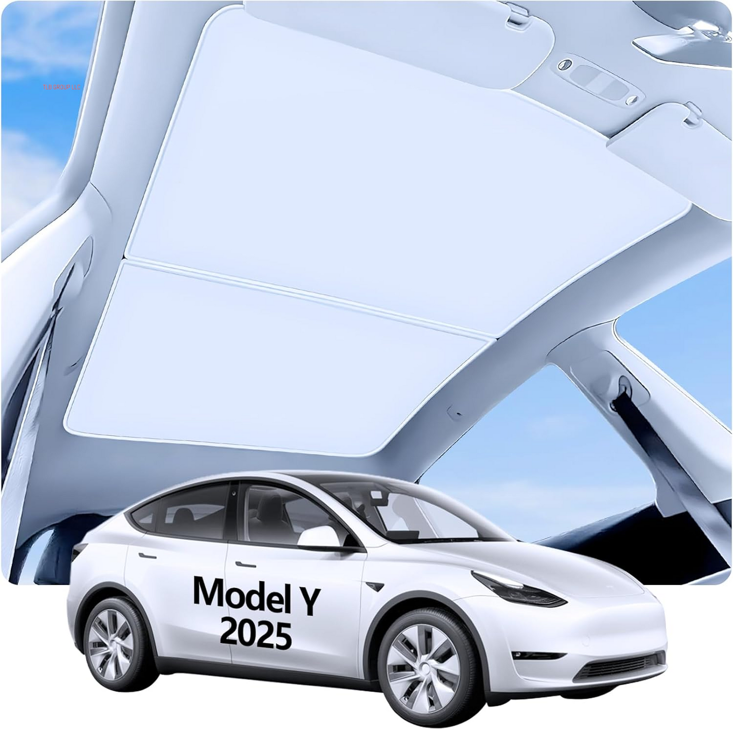 Tesla Model Y Sunshade Roof 2020-2024 3-Gen Heat Insulation Glass Roof Sunshade UV Rays Protection No-Gap Nano Ice-Crystal Coatings for Tesla Model Y Accessories