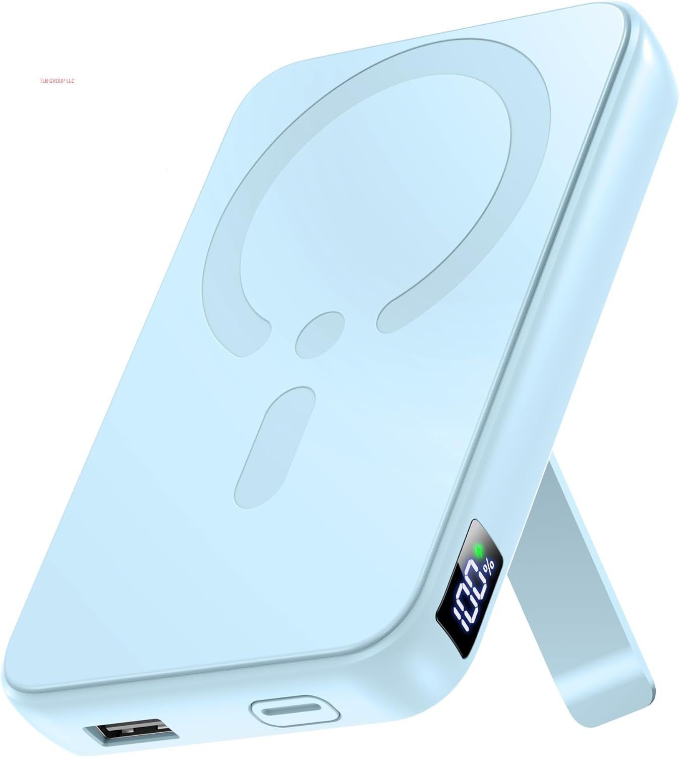 For Magsafe Portable Charger, 12000Mah Wireless Magnetic Power Bank with Stand and USB C In/Out Fast Charging, for Magsafe Battery Pack Compatible with Iphone 15/14/13/12 Pro/Pro Max Series-Black