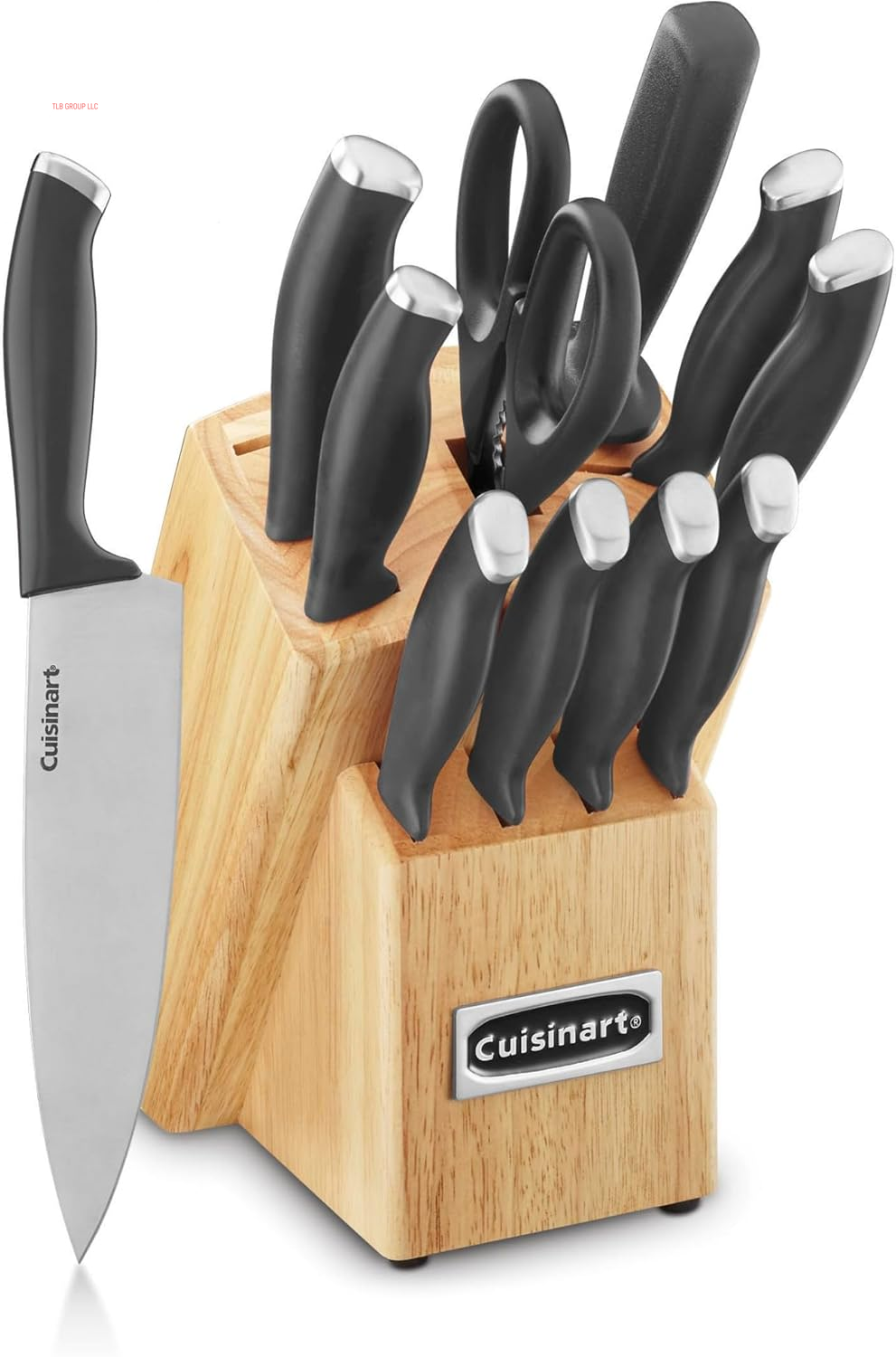 Block Knife Set, 12Pc Cutlery Knife Set with Steel Blades for Precise Cutting, Lightweight, Stainless Steel, Durable & Dishwasher Safe, C77SSW-12P