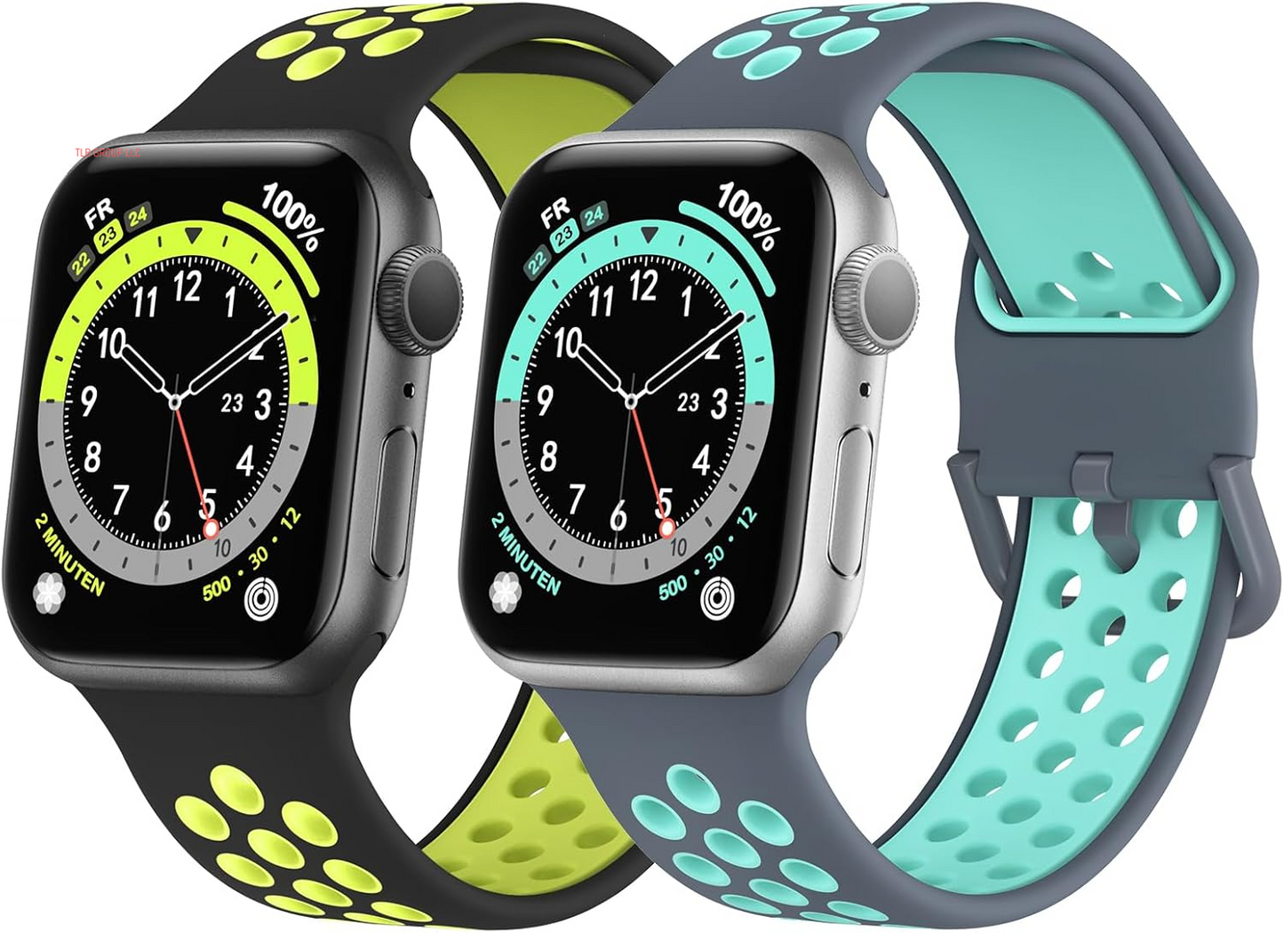 Sport Band Compatible with Apple Watch Bands 49Mm 46Mm 45Mm 44Mm 42Mm 41Mm 40Mm 38Mm, Soft Silicone Wristband Strap with Classic Clasp for Iwatch Series 10 9 Ultra SE 8 7 6 5 4 3 2 1 for Women Men