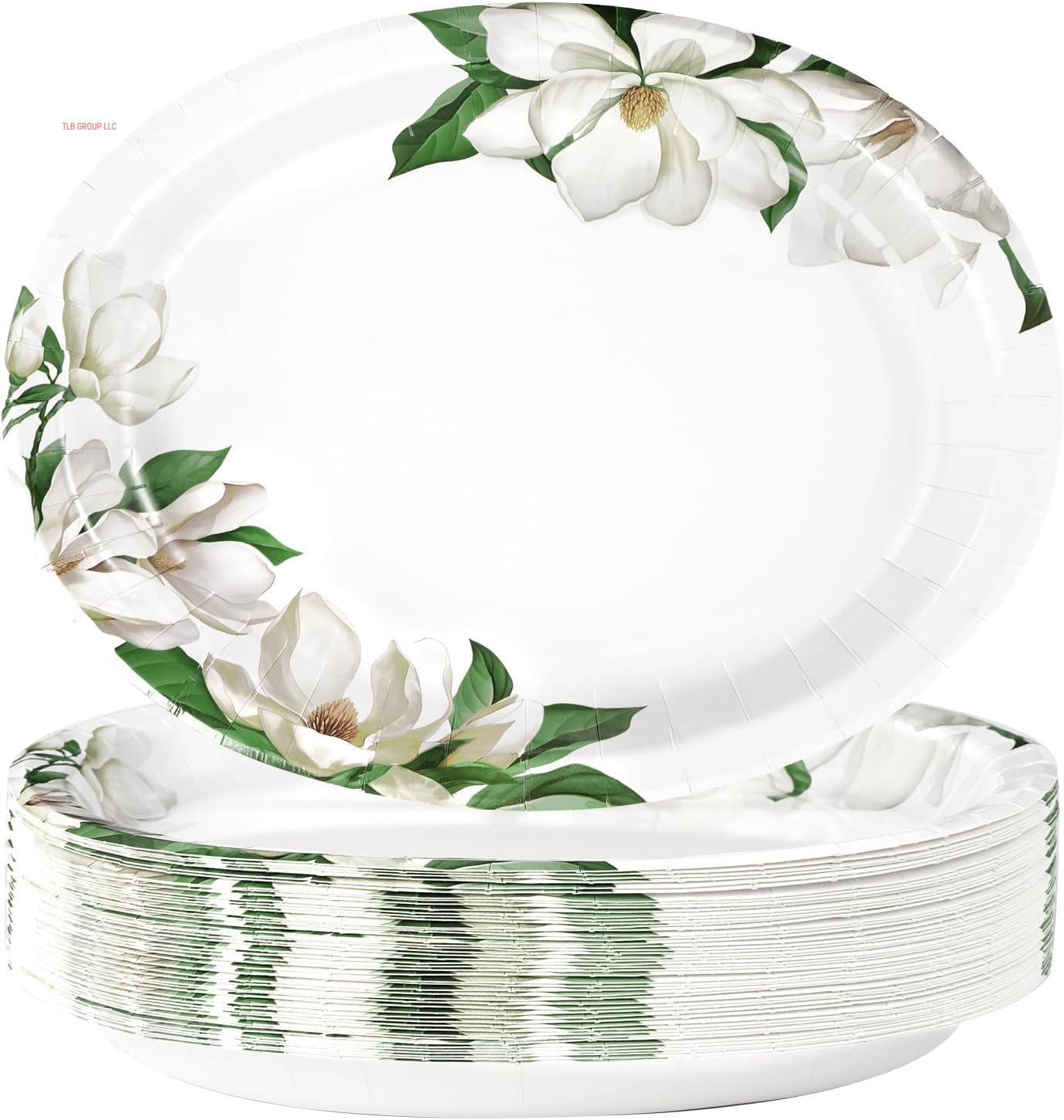50Pcs Easter Oval Paper Plates 10" X 12" Large Disposable Heavy Duty Color Easter Buffalo Plaid Checkered Paper Platters Spring Rainbow Dessert Plates for Holiday Dinner Birthday Party Supplies
