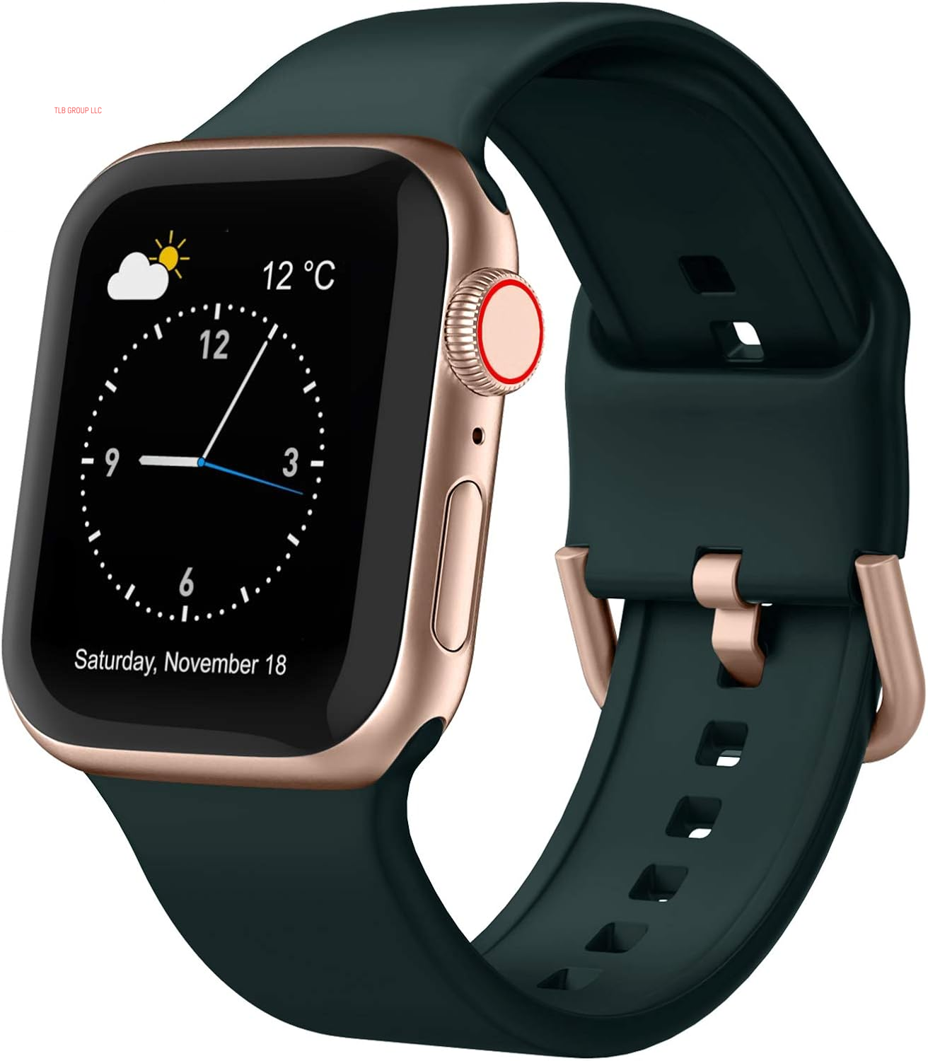 Sport Band Compatible with Apple Watch Bands 49Mm 46Mm 45Mm 44Mm 42Mm 41Mm 40Mm 38Mm, Soft Silicone Wristband Strap with Classic Clasp for Iwatch Series 10 9 Ultra SE 8 7 6 5 4 3 2 1 for Women Men