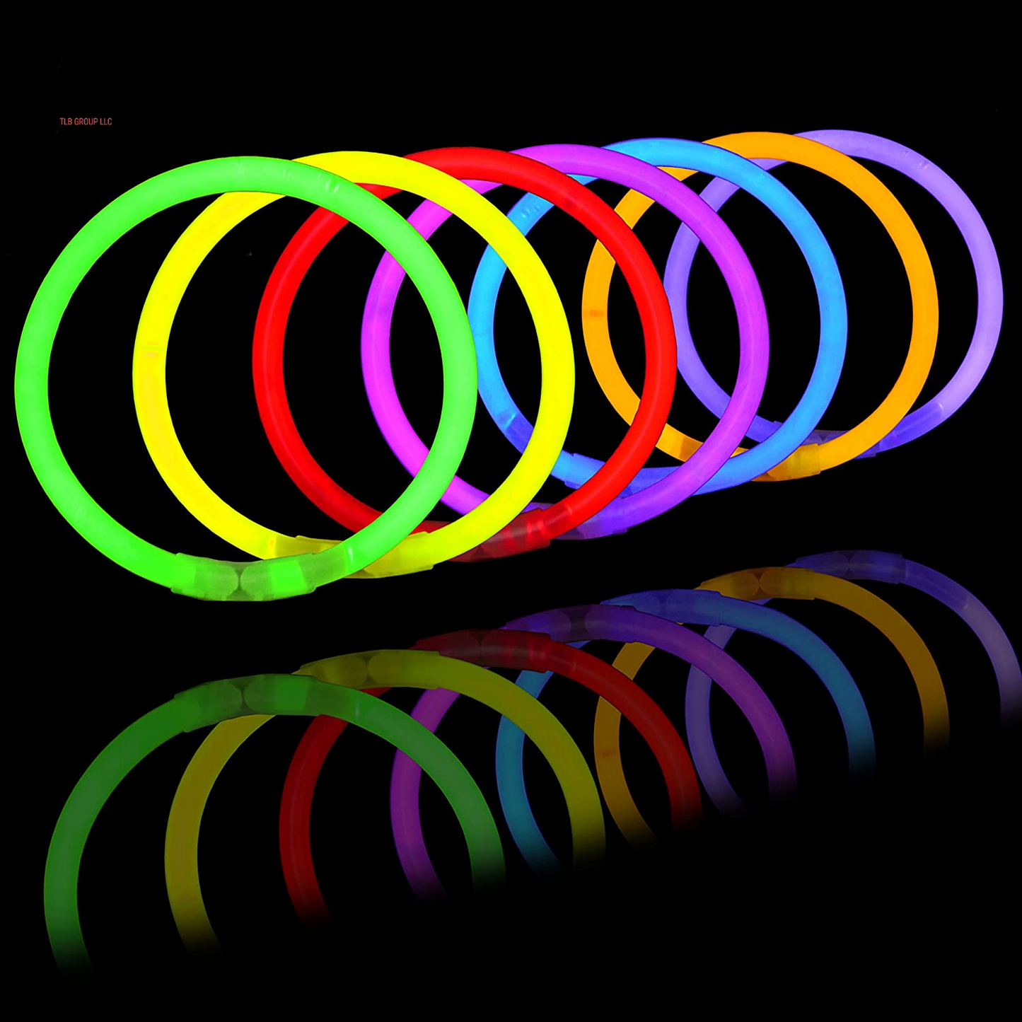 144 Pcs 8" Glowsticks, Bracelets Necklaces, Glow in the Dark Party Favors, Easter, Christmas, Halloween Supplies Pack, Football Party Supplies