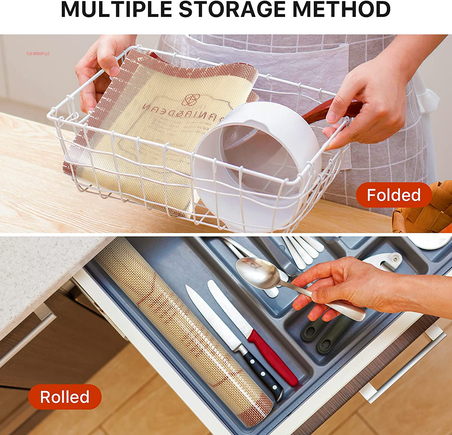26X16 Inch Extra Thick Silicone Baking Mat with Measurements, Non-Slip and Reusable - for Cookies, Bread, Pastry