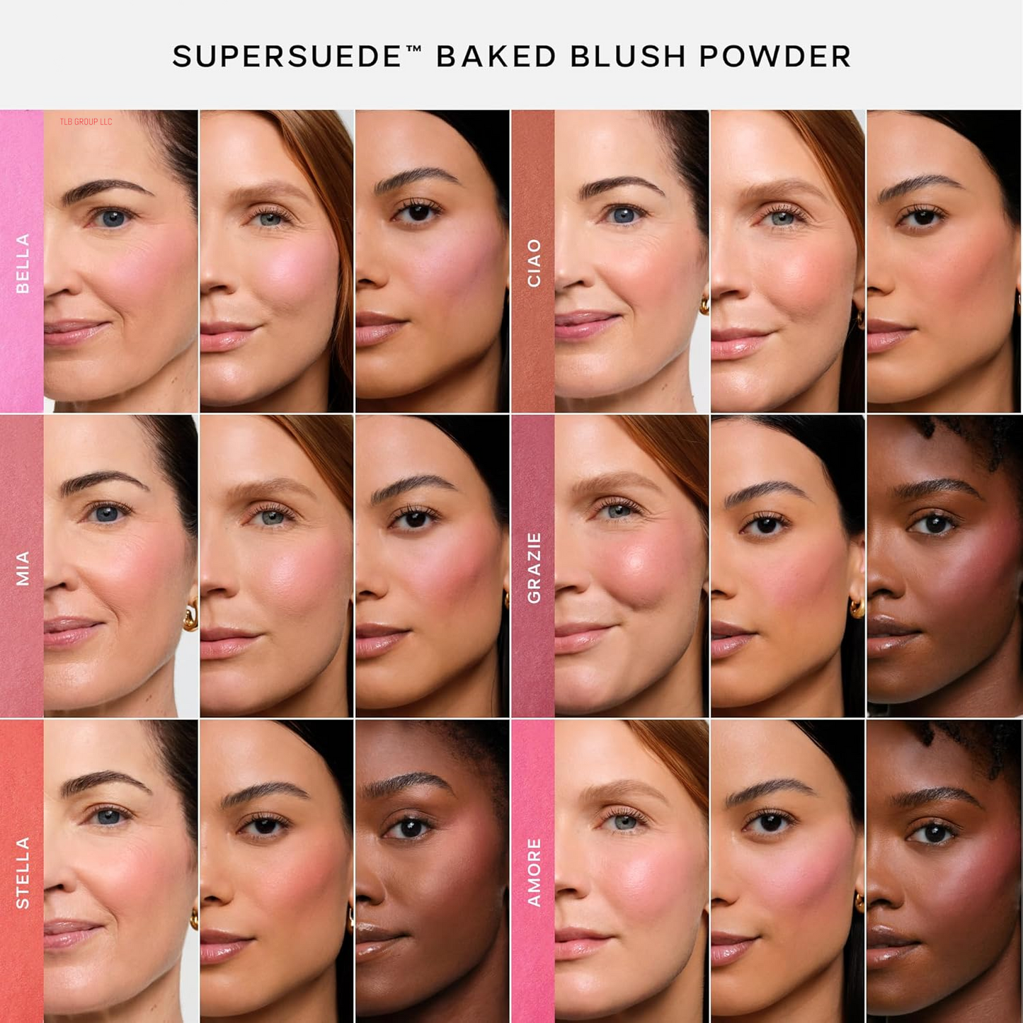 Supersuede Baked Blush - Talc-Free Powder Blush for All Day Wear - Enriched with Plant-Derived Squalane + Glycerin to Help Moisturize Dry Skin - Mia (.01 Ounce)