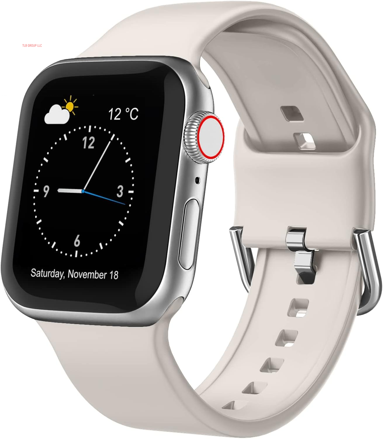 Sport Band Compatible with Apple Watch Bands 49Mm 46Mm 45Mm 44Mm 42Mm 41Mm 40Mm 38Mm, Soft Silicone Wristband Strap with Classic Clasp for Iwatch Series 10 9 Ultra SE 8 7 6 5 4 3 2 1 for Women Men