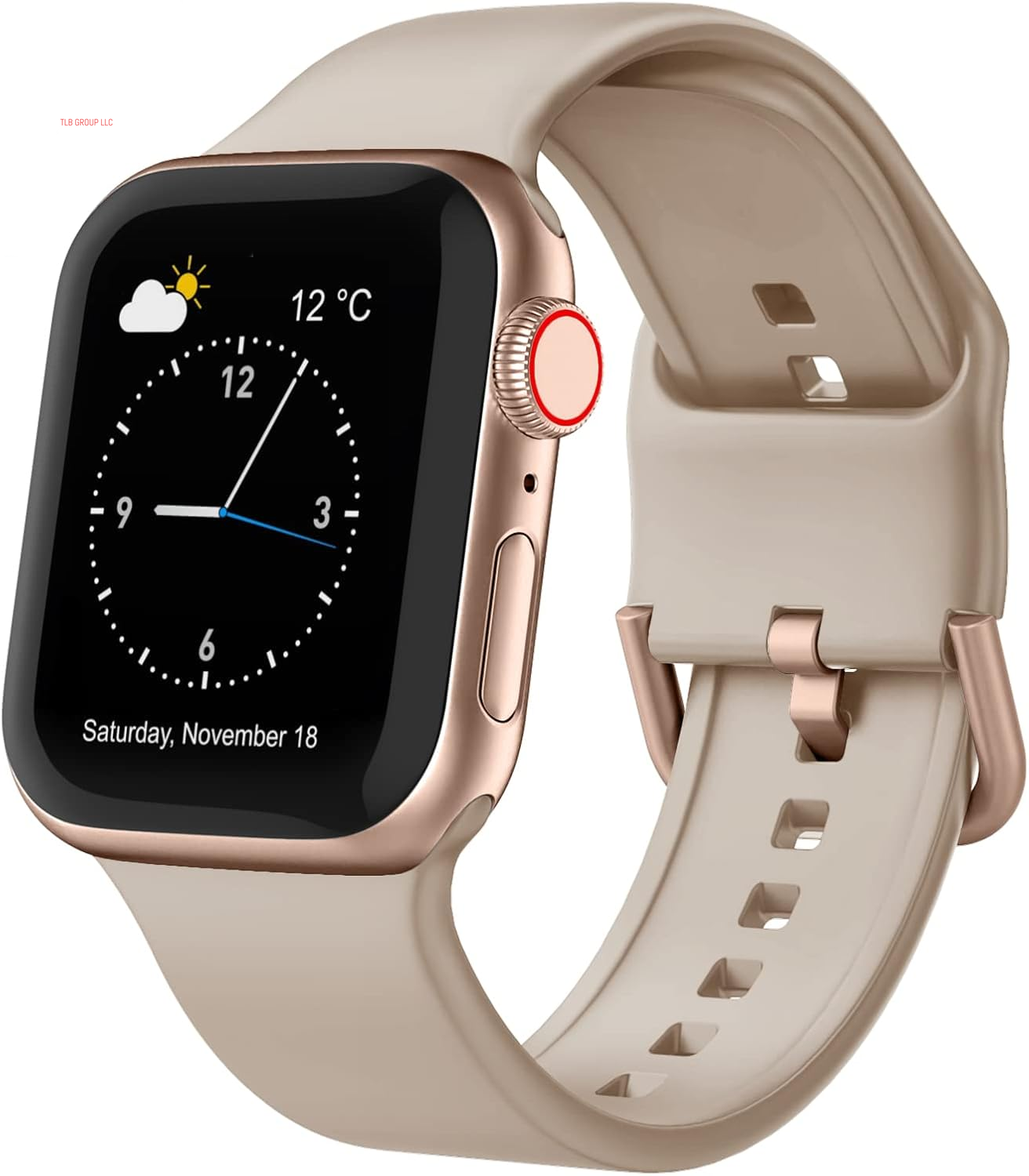 Sport Band Compatible with Apple Watch Bands 49Mm 46Mm 45Mm 44Mm 42Mm 41Mm 40Mm 38Mm, Soft Silicone Wristband Strap with Classic Clasp for Iwatch Series 10 9 Ultra SE 8 7 6 5 4 3 2 1 for Women Men