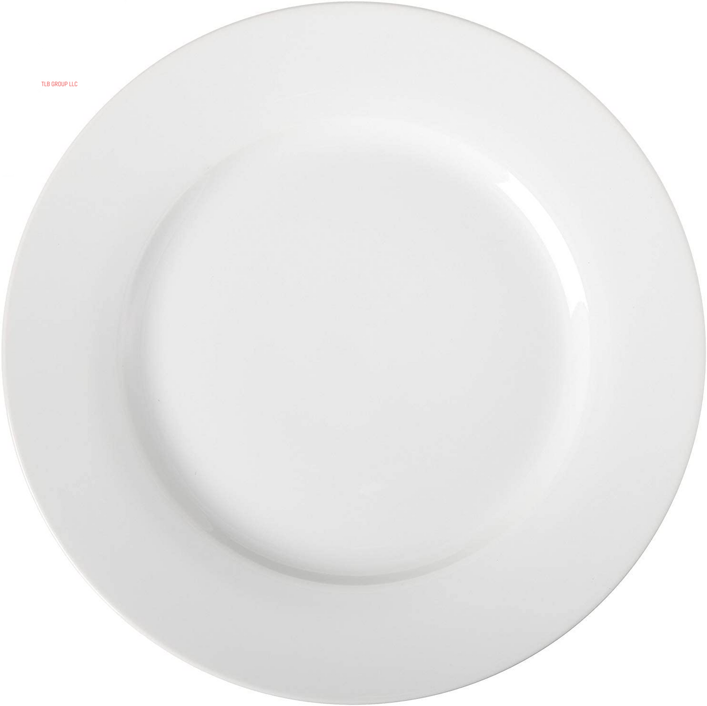 6-Piece White Dinner Plate Set, 10.5 Inches