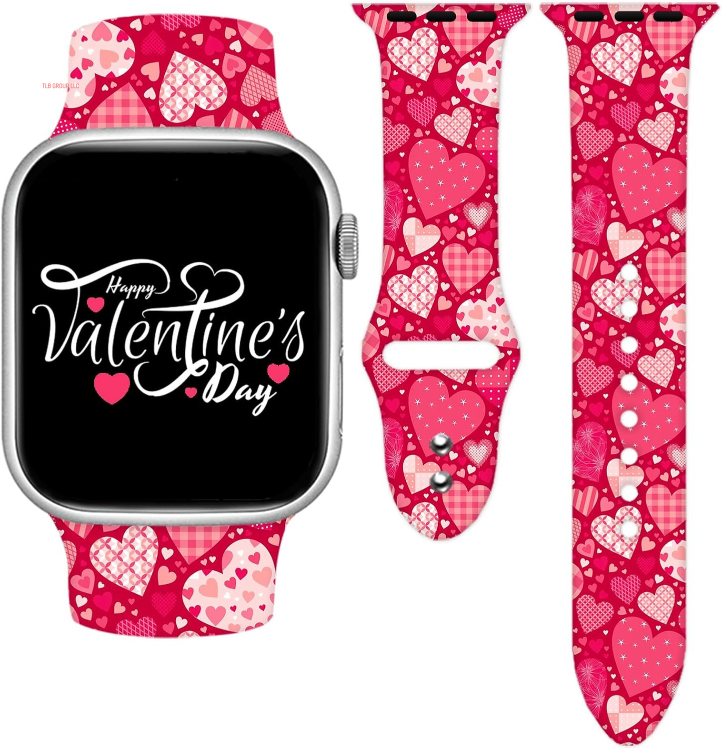 Holidays Watch Band Compatible with Apple Watch 38Mm 40Mm 41Mm 42Mm 44Mm 45Mm 49Mm for Women Men,Soft Silicone Replacement Sport Accessories Strap Replacement Wristband for Iwatch Series Ultra 9 8 7 6 5 4 3 2 1 SE