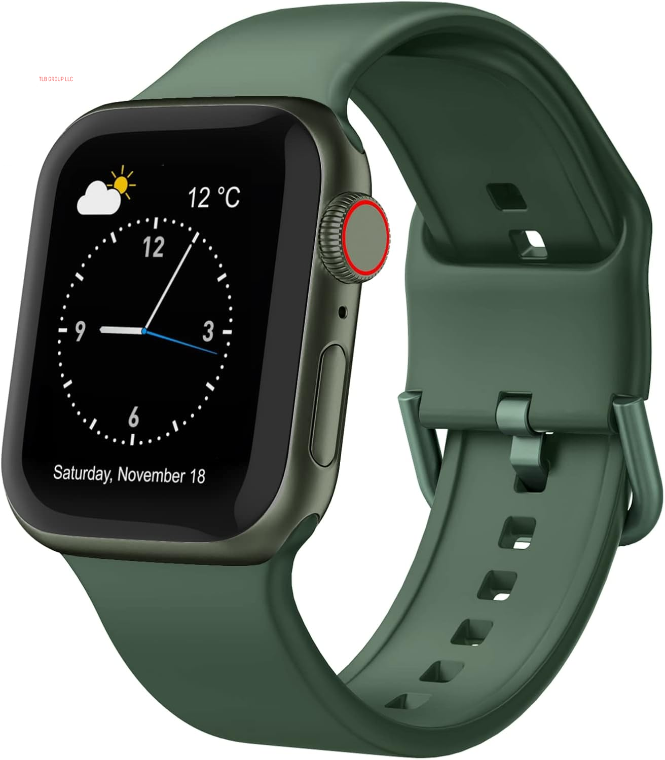 Sport Band Compatible with Apple Watch Bands 49Mm 46Mm 45Mm 44Mm 42Mm 41Mm 40Mm 38Mm, Soft Silicone Wristband Strap with Classic Clasp for Iwatch Series 10 9 Ultra SE 8 7 6 5 4 3 2 1 for Women Men
