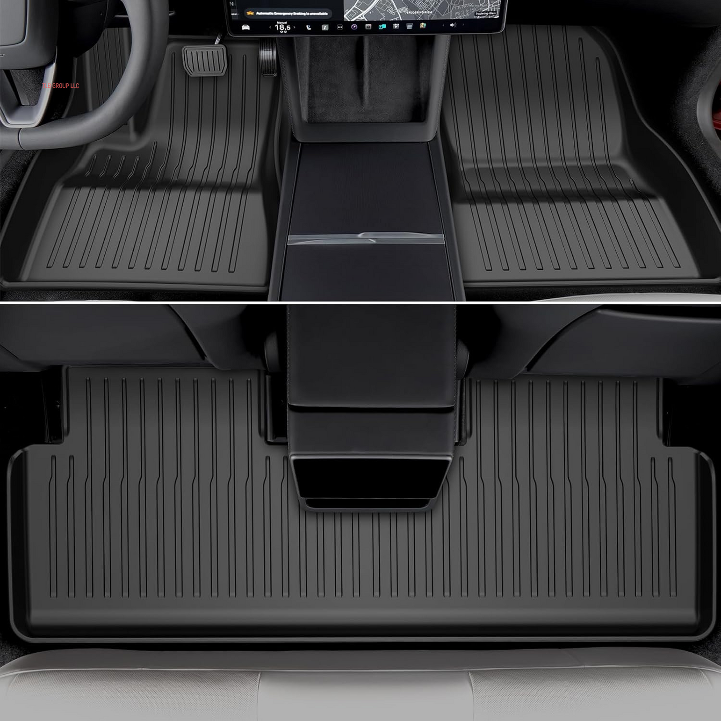 2025 New Version Tesla Model 3 Highland Extra-Thick Floor Mats Custom Fit All Weather TPE Cargo Liner Cargo Trunk Accessories,Compatible 2021-2025 (Tesla Model 3 Floor Mats Set of 6)