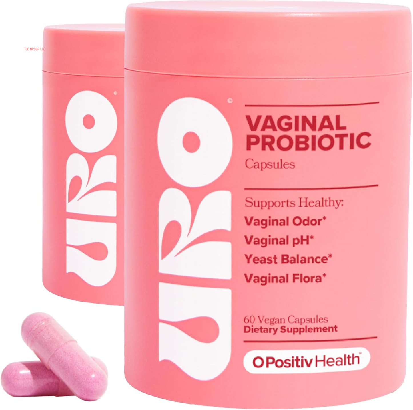 URO Vaginal Probiotics for Women Ph Balance with Prebiotics & Lactobacillus Probiotic Blend - Vaginal Health Supplement - Promote Healthy Vaginal Odor & Vaginal Flora, 60 Count (Pack of 1)