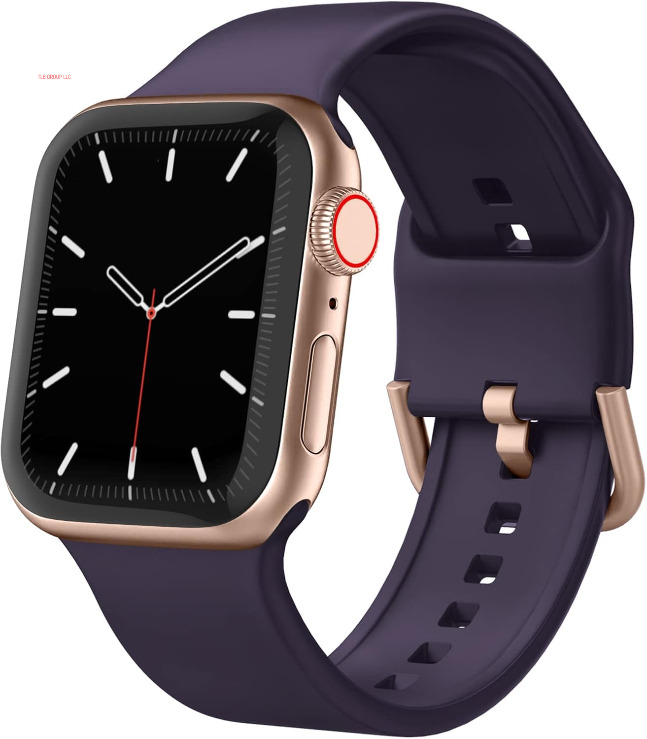 Sport Band Compatible with Apple Watch Bands 49Mm 46Mm 45Mm 44Mm 42Mm 41Mm 40Mm 38Mm, Soft Silicone Wristband Strap with Classic Clasp for Iwatch Series 10 9 Ultra SE 8 7 6 5 4 3 2 1 for Women Men