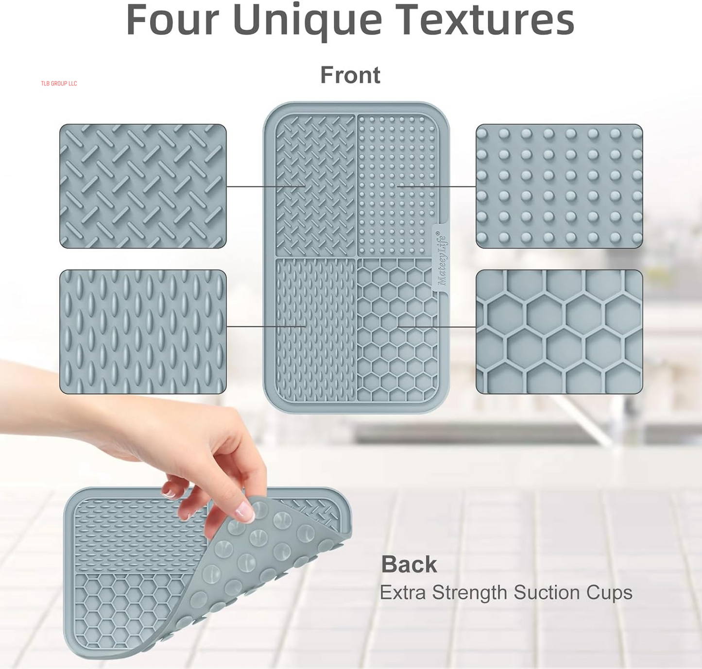 2PCS Large Lick Mat for Dogs with Suction Cups, Slow Feeder Bowls, Cat Lick Mat for Anxiety Relief, Dog Toys to Keep Them Busy, Enrichment Toys for Bathing, Cat Licking Pad for Boredom