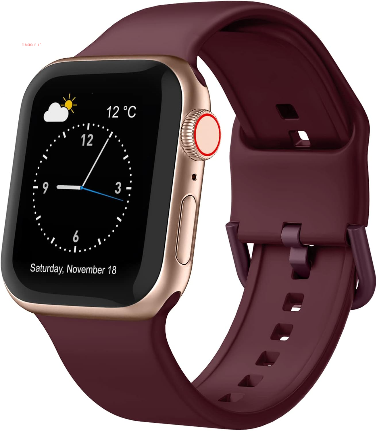 Sport Band Compatible with Apple Watch Bands 49Mm 46Mm 45Mm 44Mm 42Mm 41Mm 40Mm 38Mm, Soft Silicone Wristband Strap with Classic Clasp for Iwatch Series 10 9 Ultra SE 8 7 6 5 4 3 2 1 for Women Men
