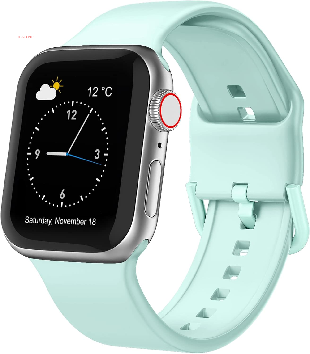 Sport Band Compatible with Apple Watch Bands 49Mm 46Mm 45Mm 44Mm 42Mm 41Mm 40Mm 38Mm, Soft Silicone Wristband Strap with Classic Clasp for Iwatch Series 10 9 Ultra SE 8 7 6 5 4 3 2 1 for Women Men