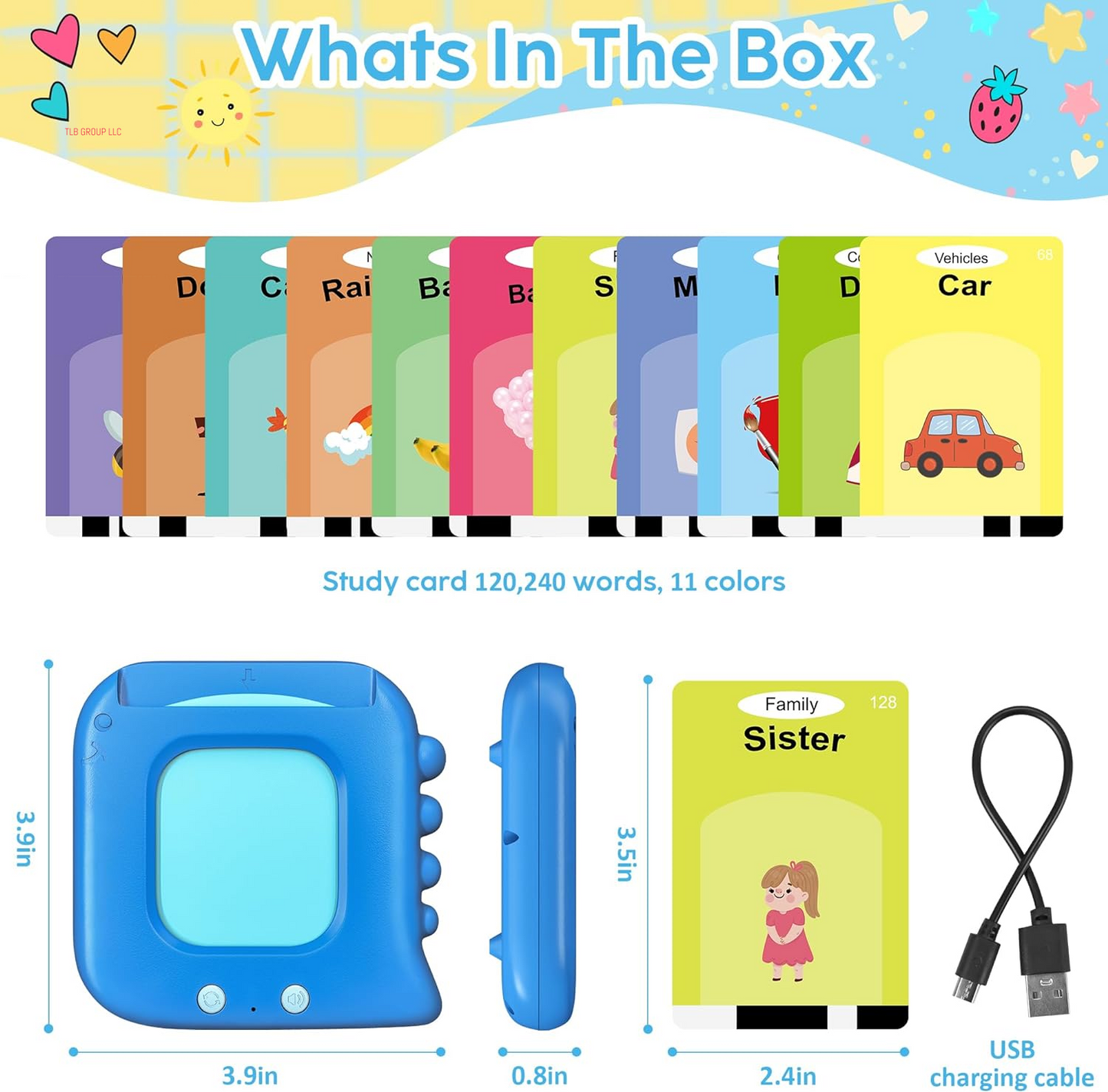 Talking Flash Cards,Kids Toddler Flash Cards with 240 Sight Words,Montessori Toys,Autism Sensory Toys,Speech Therapy,Learning Educational Gifts for Age 1 2 3 4 5 Years Old Boys and Girls
