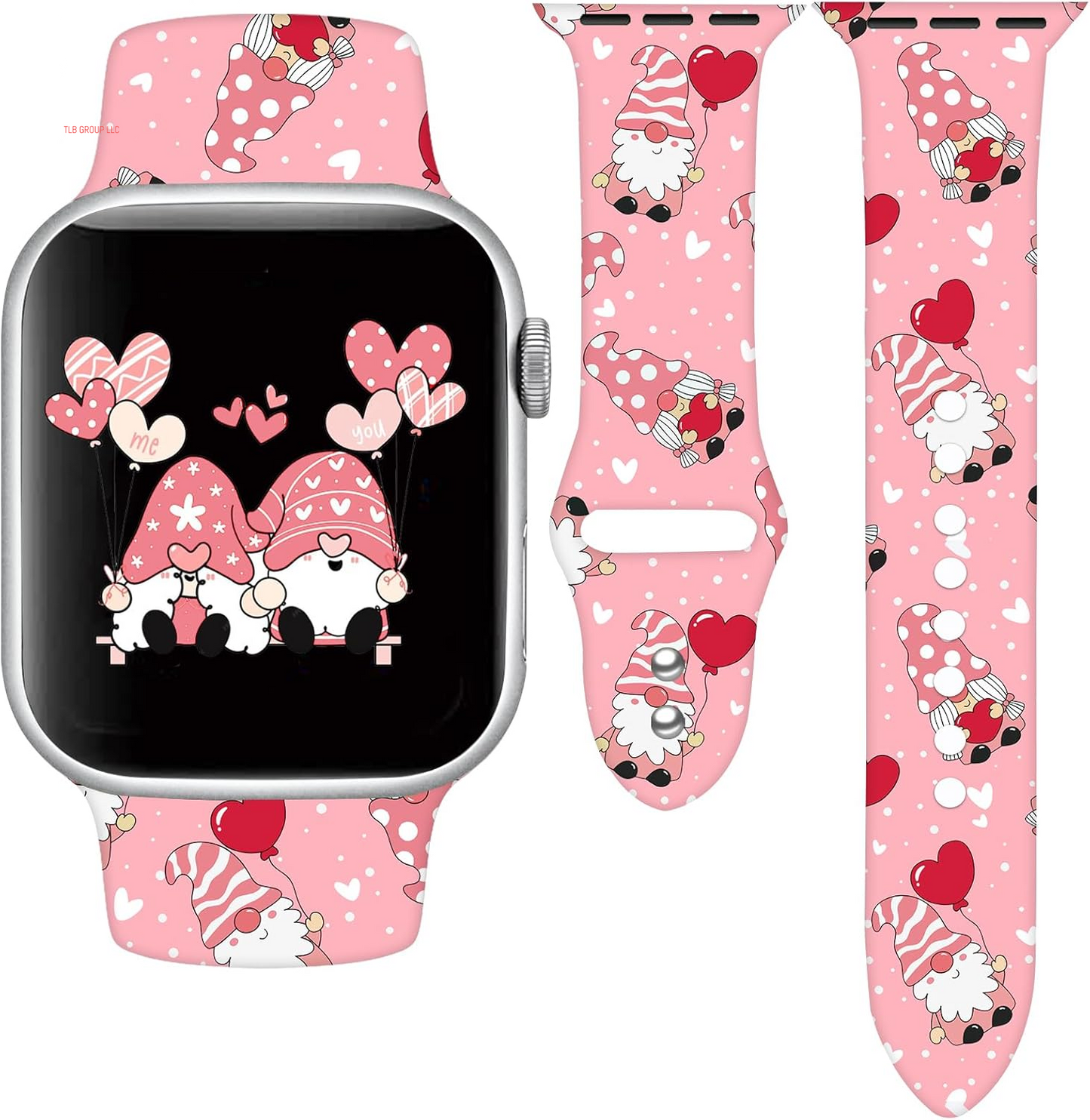 Holidays Watch Band Compatible with Apple Watch 38Mm 40Mm 41Mm 42Mm 44Mm 45Mm 49Mm for Women Men,Soft Silicone Replacement Sport Accessories Strap Replacement Wristband for Iwatch Series Ultra 9 8 7 6 5 4 3 2 1 SE