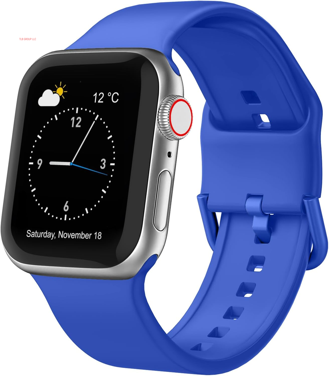 Sport Band Compatible with Apple Watch Bands 49Mm 46Mm 45Mm 44Mm 42Mm 41Mm 40Mm 38Mm, Soft Silicone Wristband Strap with Classic Clasp for Iwatch Series 10 9 Ultra SE 8 7 6 5 4 3 2 1 for Women Men