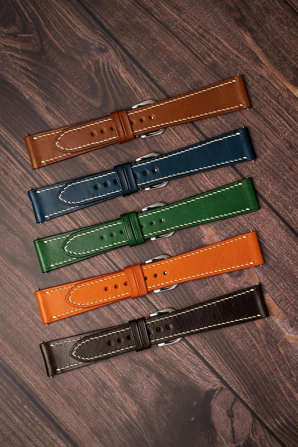 Buttero Full Grain Vegetable Tanned Leather Mens Watch Band - 19Mm 20Mm 22Mm Quick Release Watch Band - Handmade Premium Leather Watch Strap - Italian Genuine Leather Replacement Band
