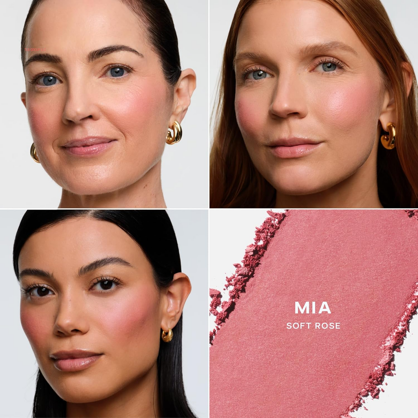 Supersuede Baked Blush - Talc-Free Powder Blush for All Day Wear - Enriched with Plant-Derived Squalane + Glycerin to Help Moisturize Dry Skin - Mia (.01 Ounce)